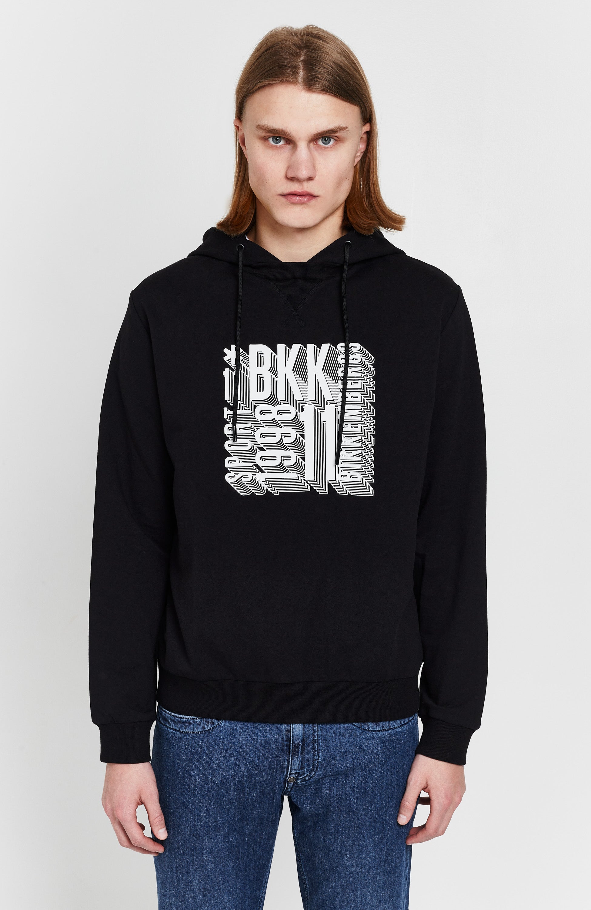 Flock pattern hoodie