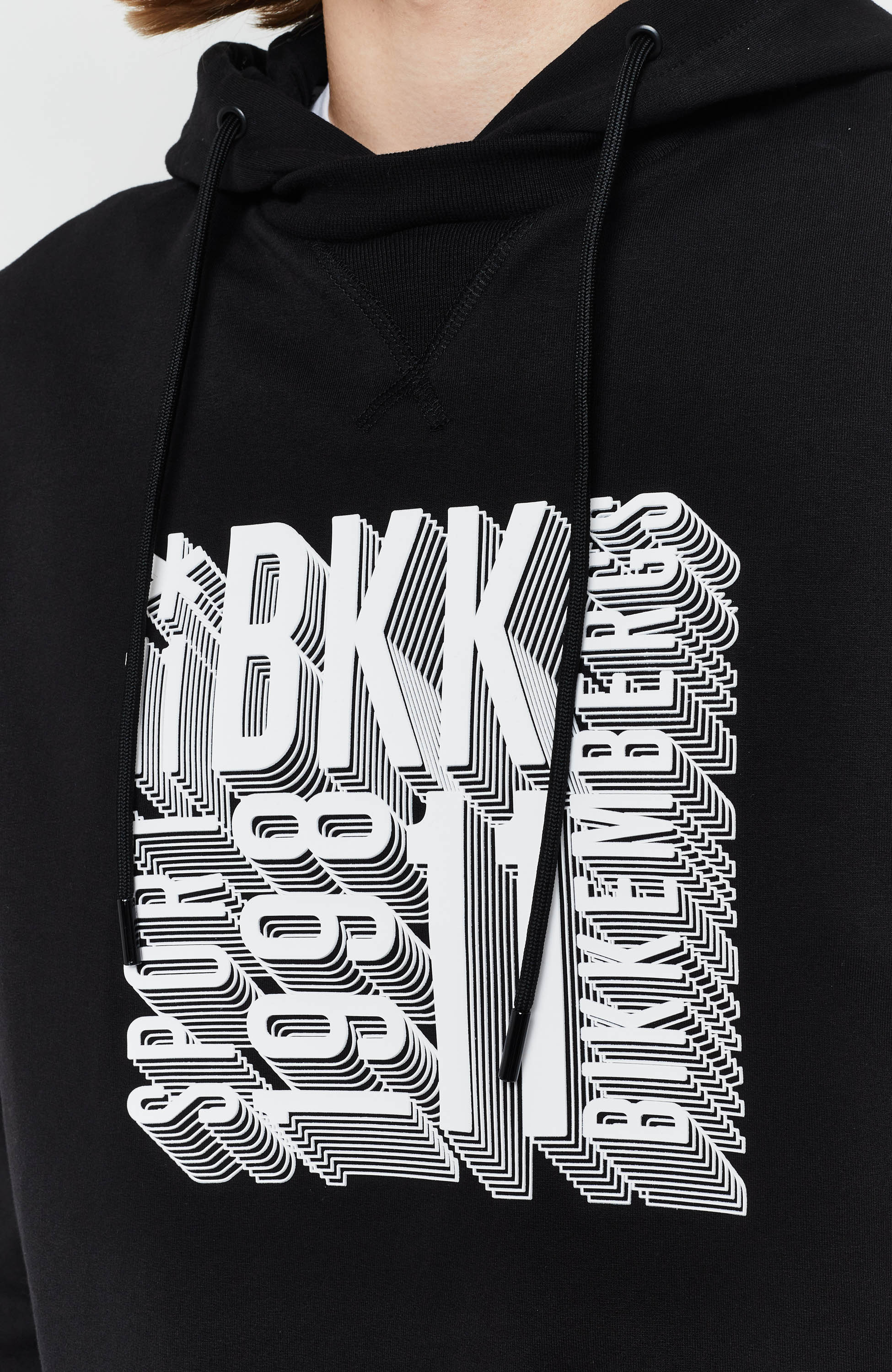 Flock pattern hoodie
