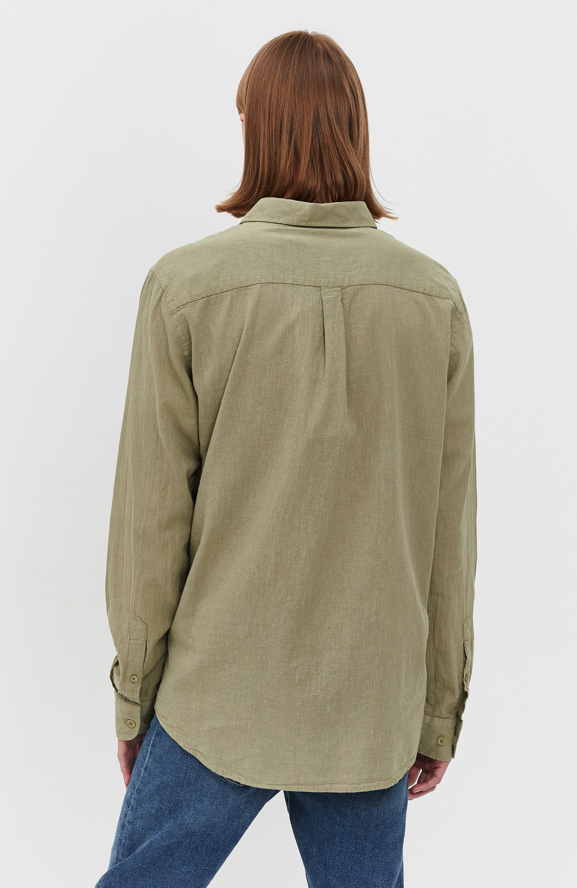 Aeronautica militare Green Cotton linen shirt image 4