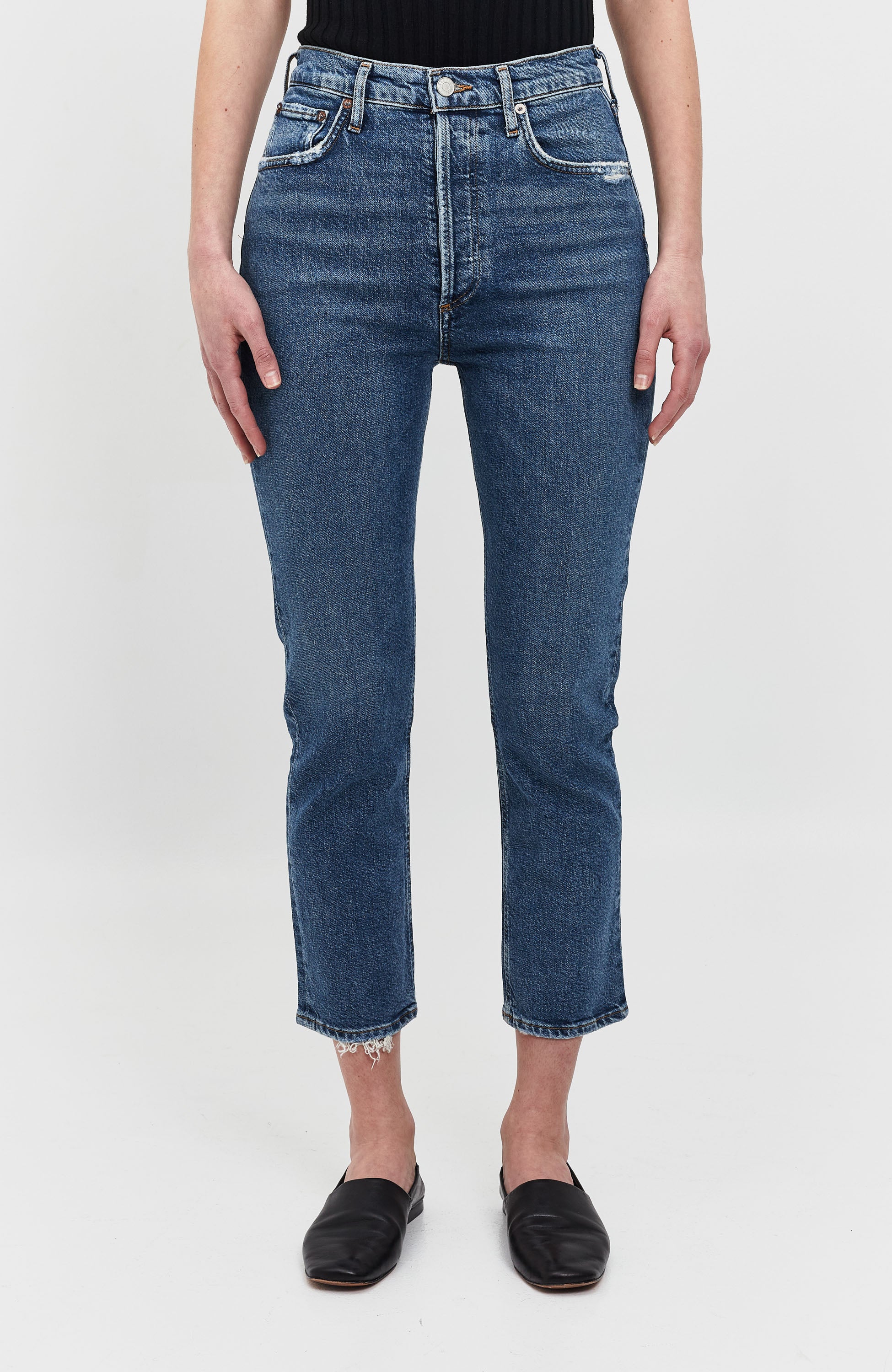 Jeansy cropped RILEY