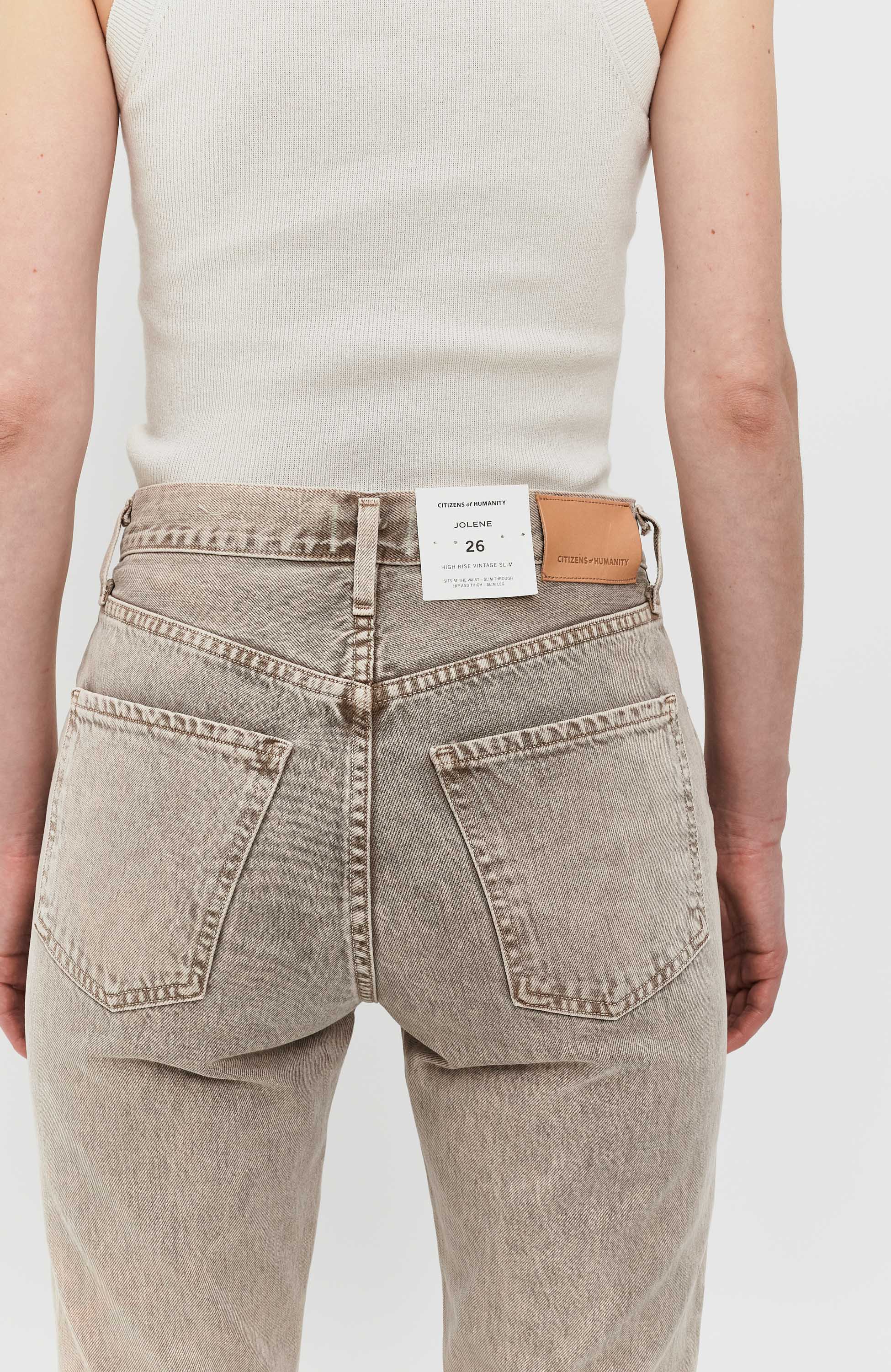 Citizens of humanity Beige High-rise vintage slim jeans jolene image 6