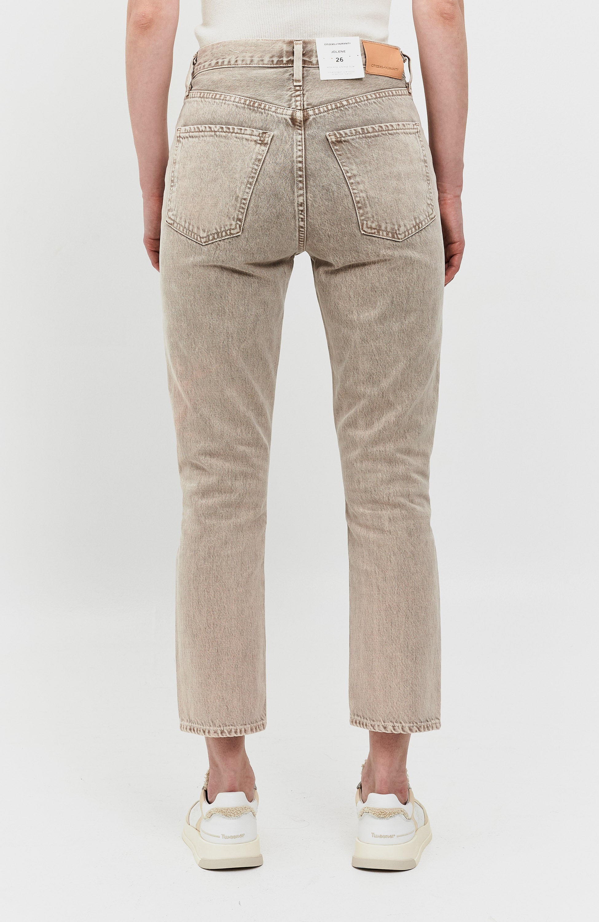 Citizens of humanity Beige High-rise vintage slim jeans jolene image 4