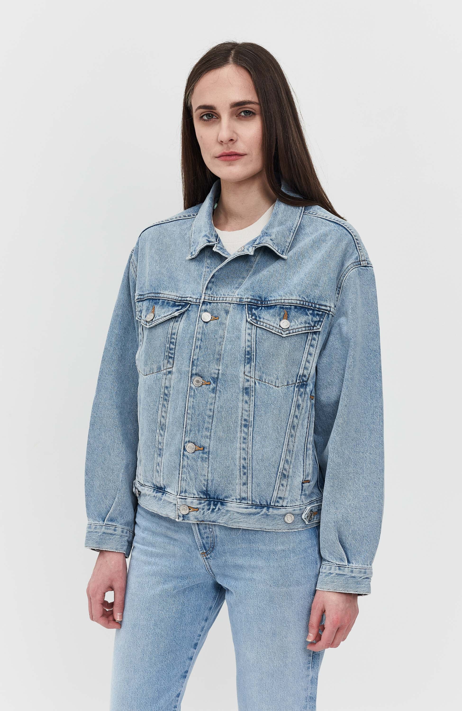 Agolde Blue Oversized denim jacket charli image 3