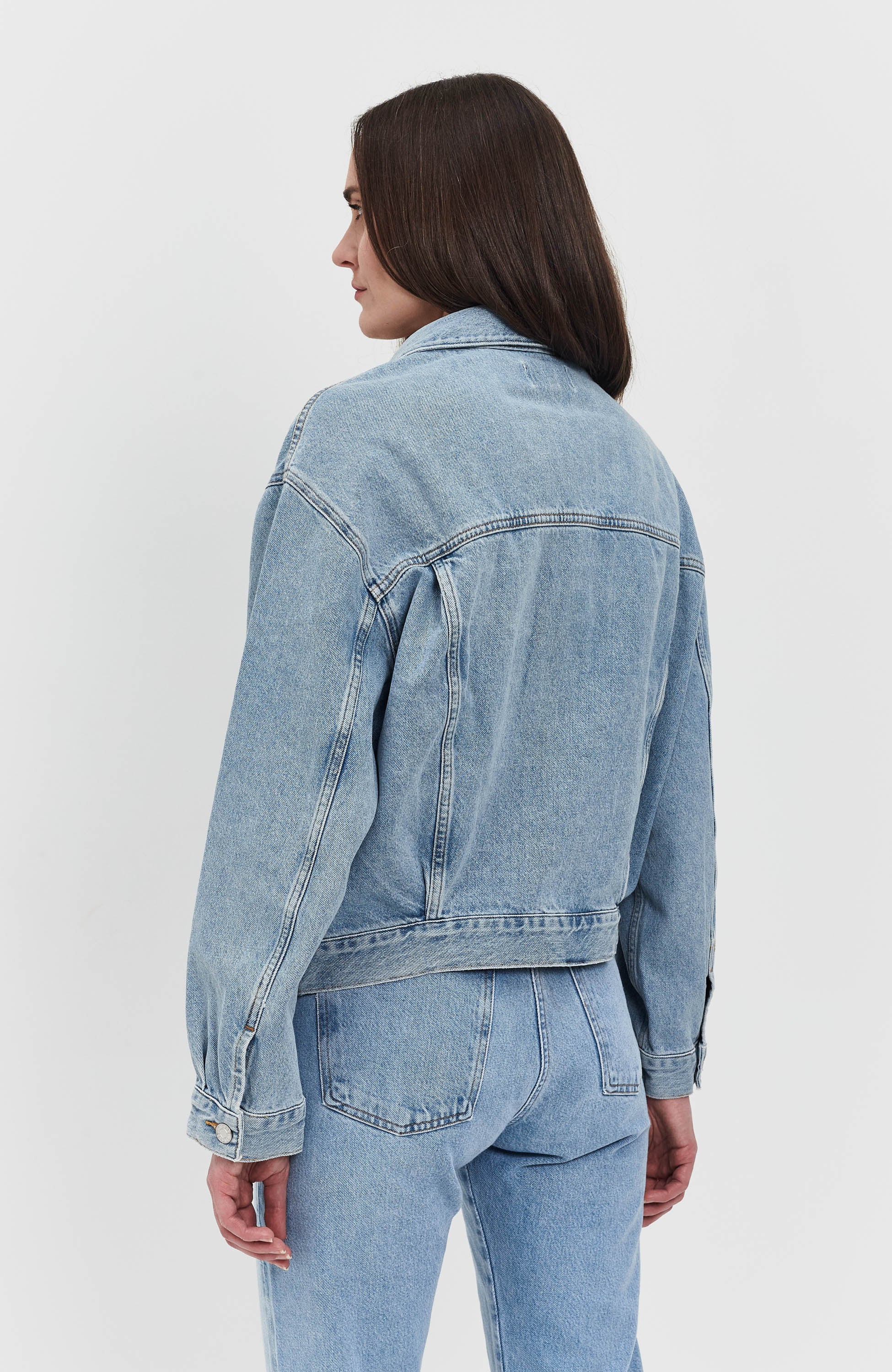 Agolde Blue Oversized denim jacket charli image 4