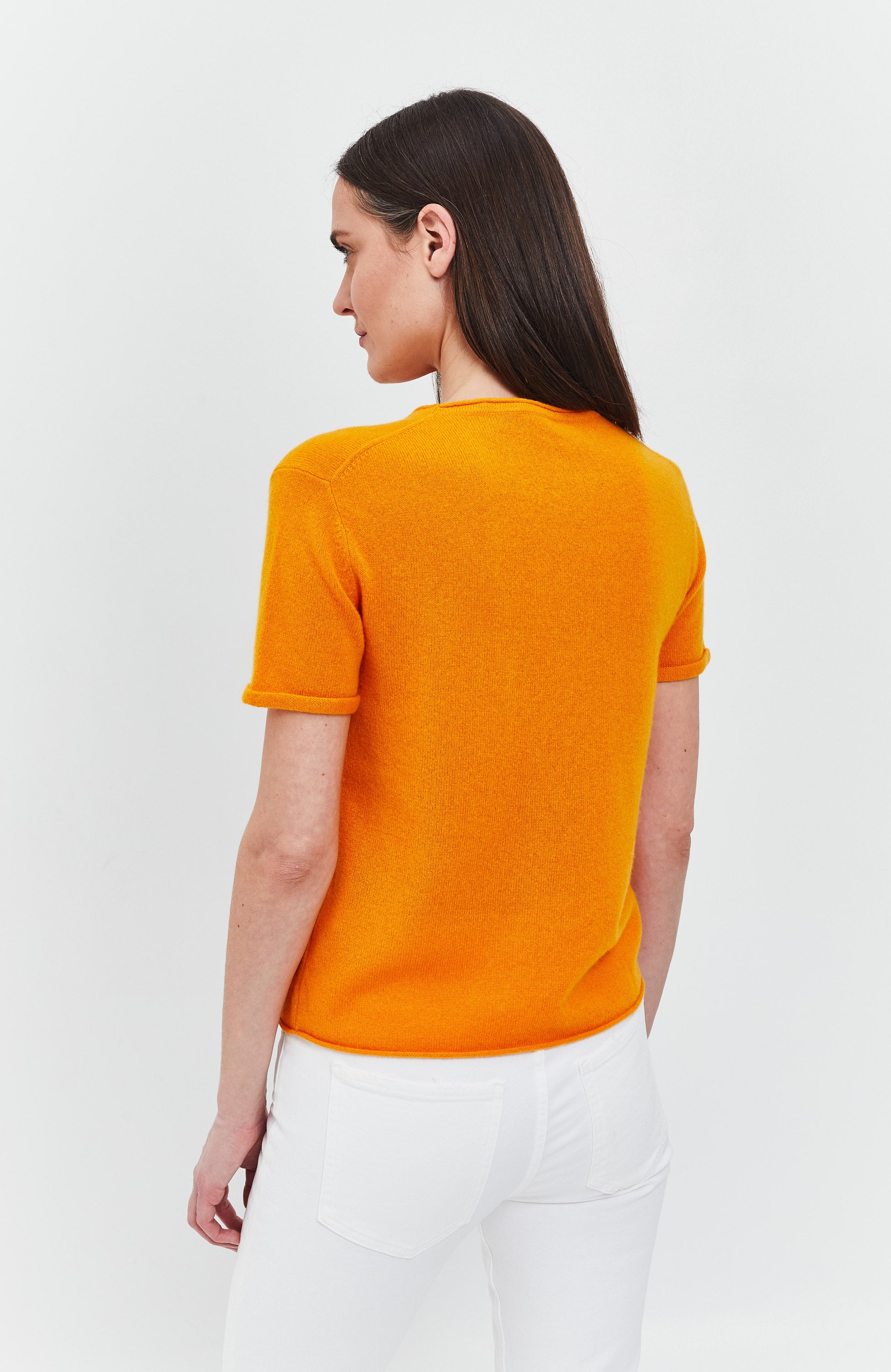 Ftc cashmere Orange Lühikeste varrukatega topp image 3
