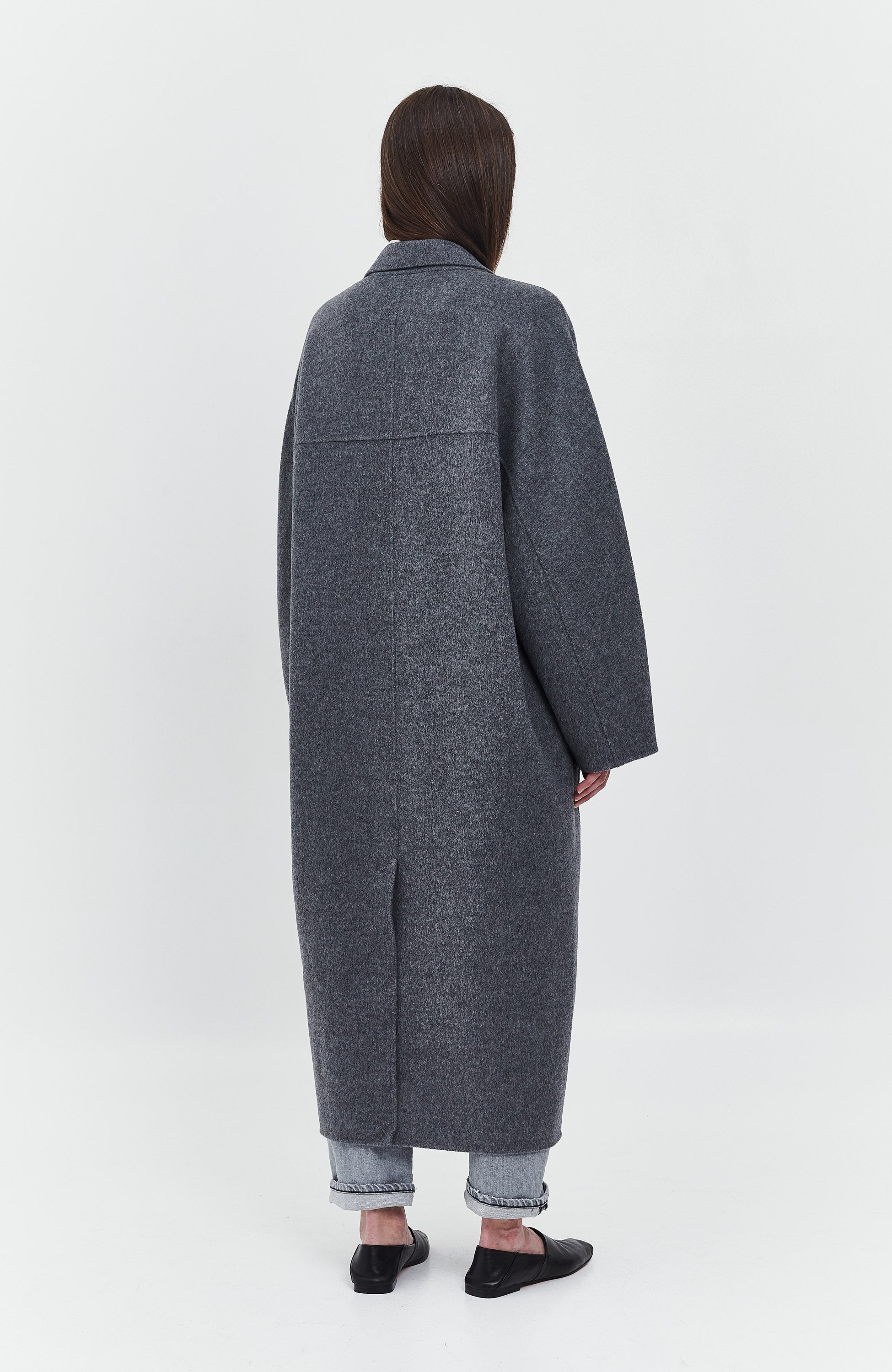 House of dagmar Grey Oversize doublé coat image 4