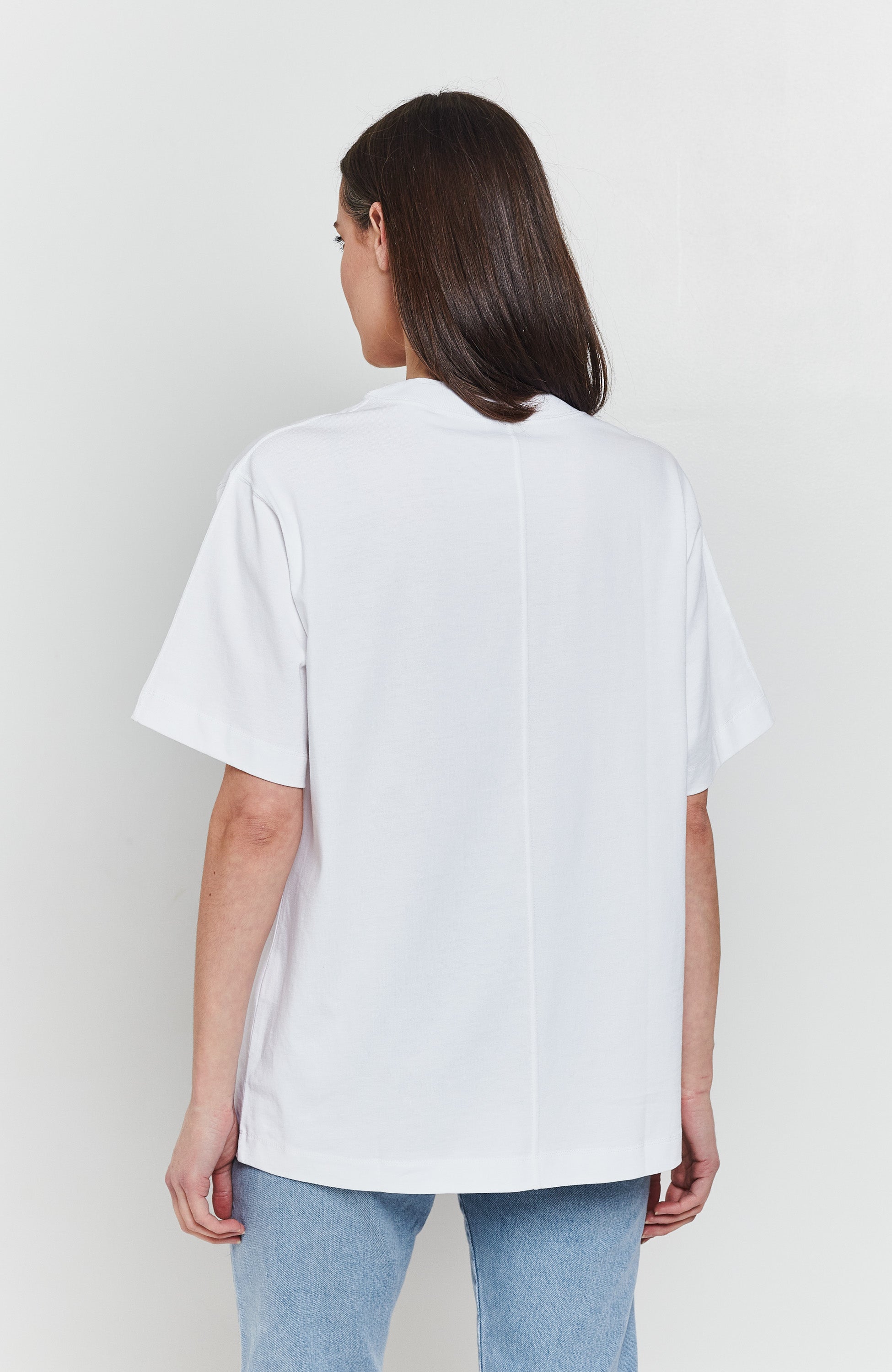 Oversizowy bawełniany t-shirt