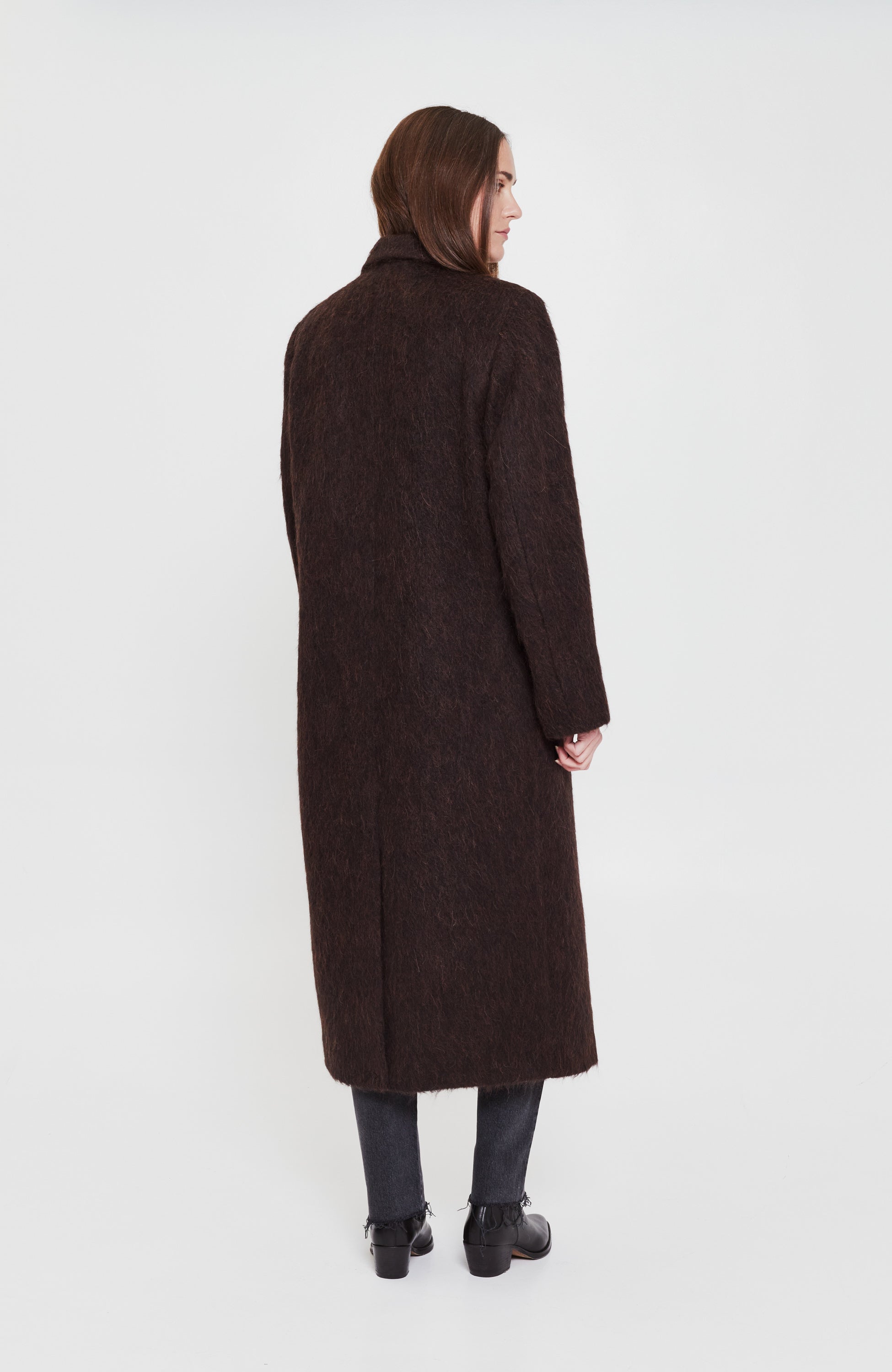 House of dagmar Brown Alpaca blend coat anita image 3