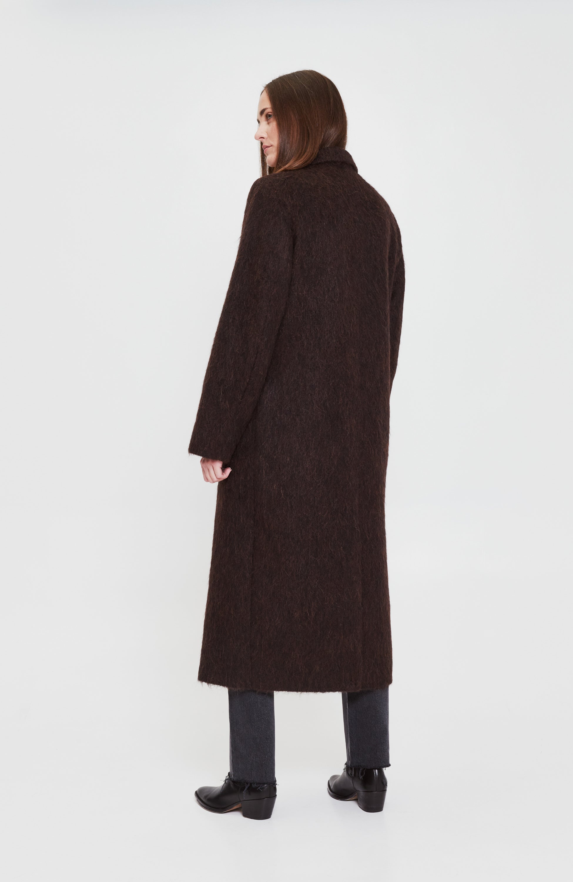 House of dagmar Brown Alpaca blend coat anita image 4