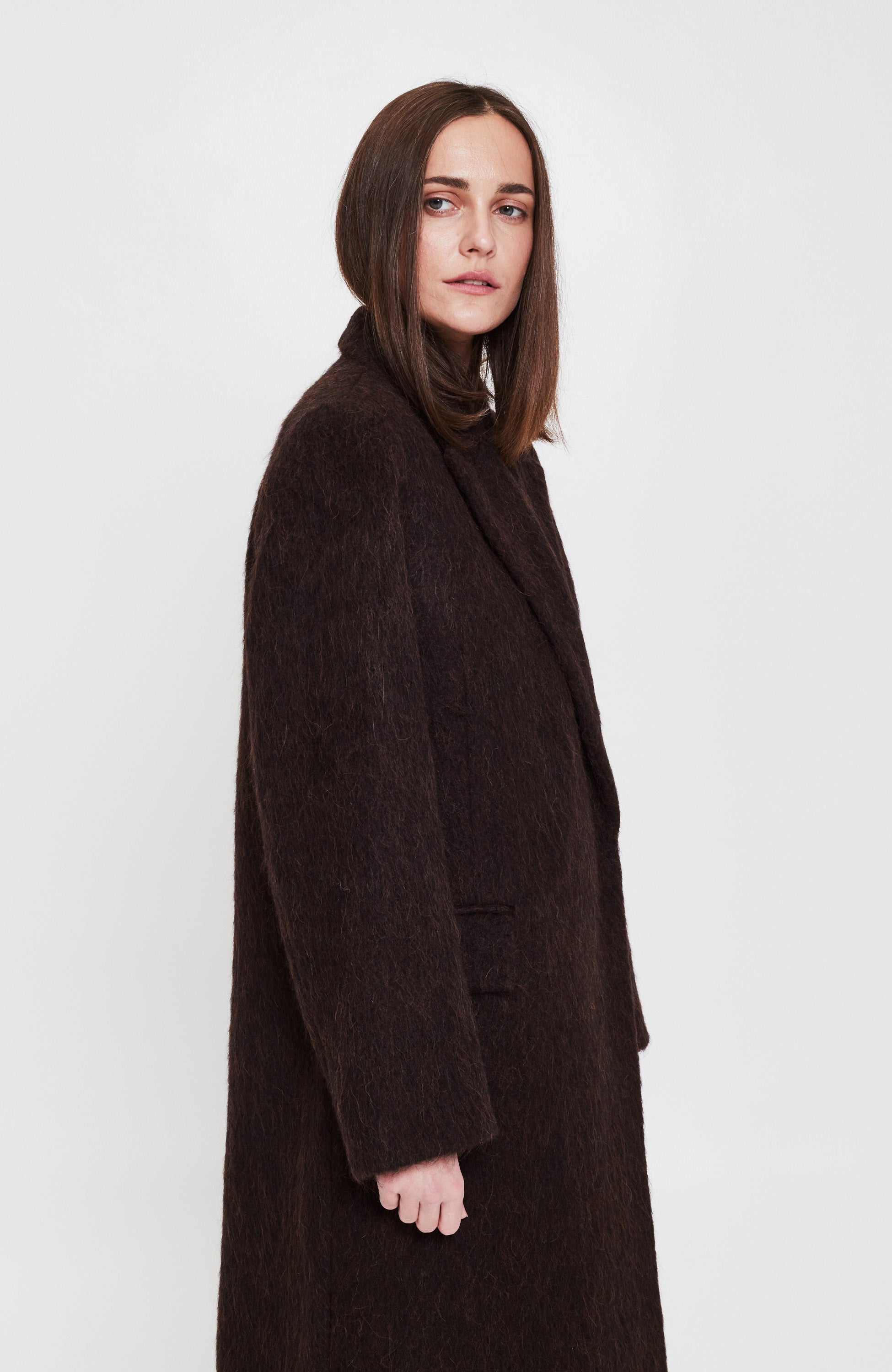 House of dagmar Brown Alpaca blend coat anita image 5