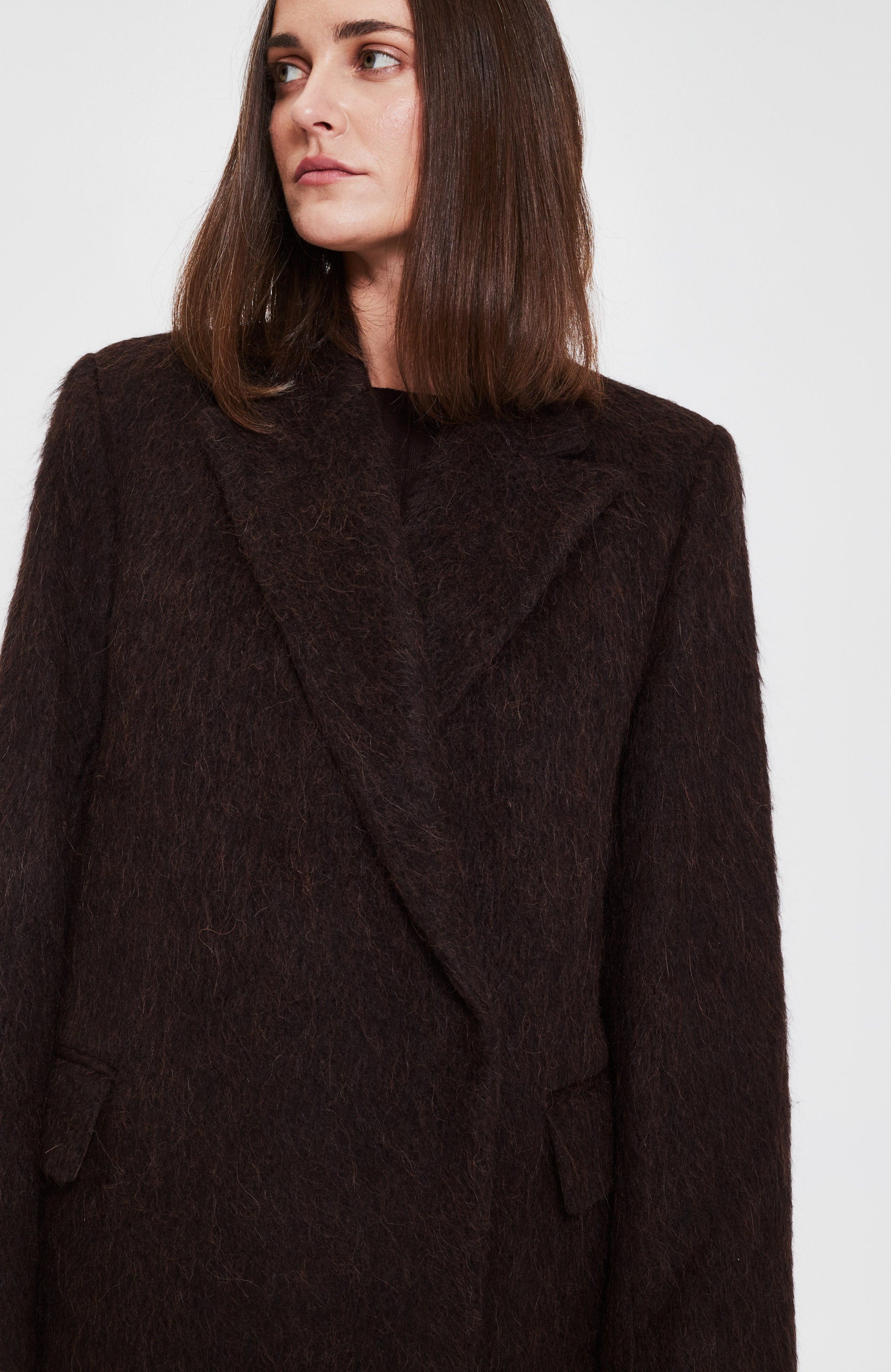 House of dagmar Brown Alpaca blend coat anita image 7