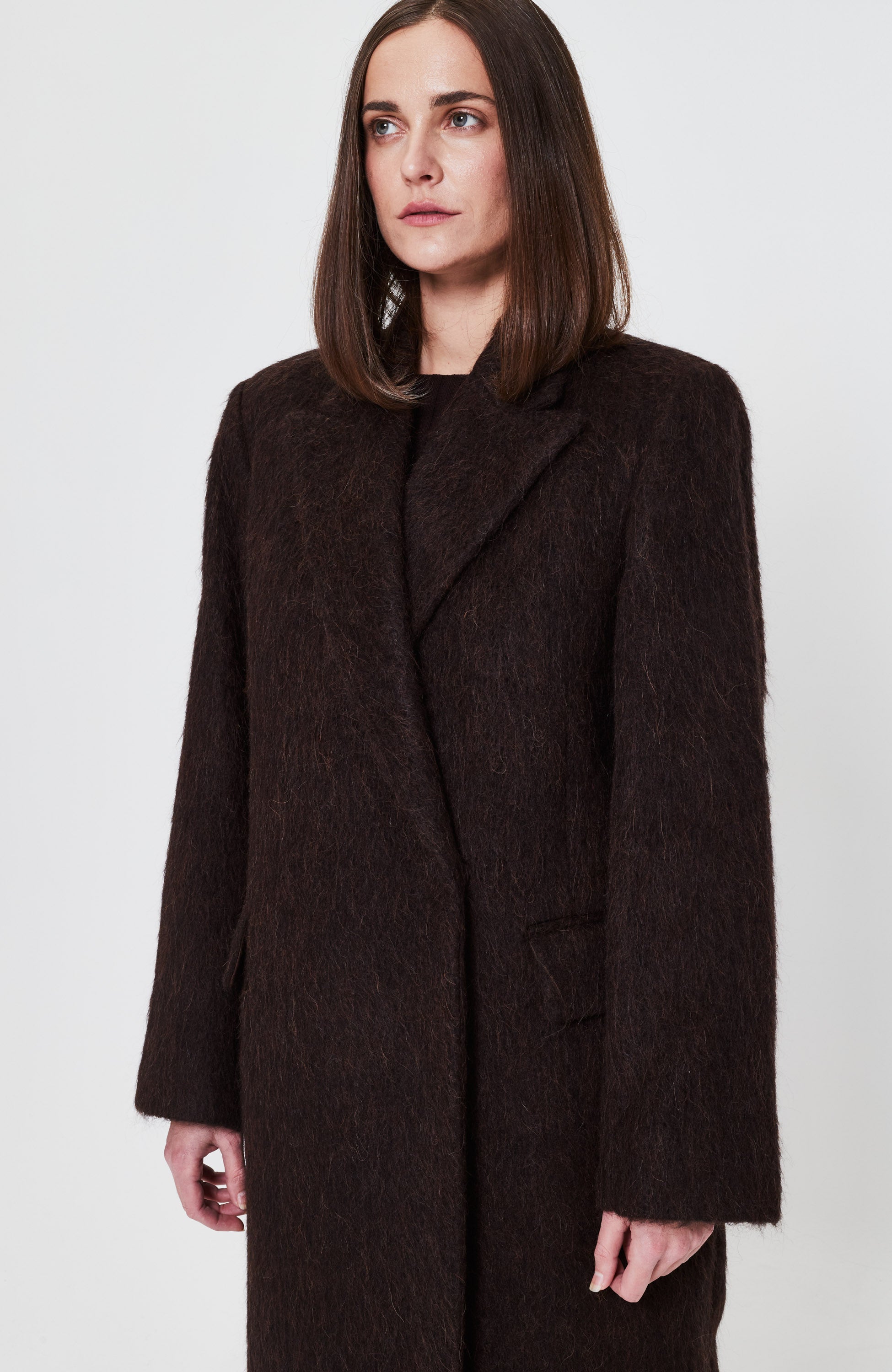 House of dagmar Brown Alpaca blend coat anita image 6