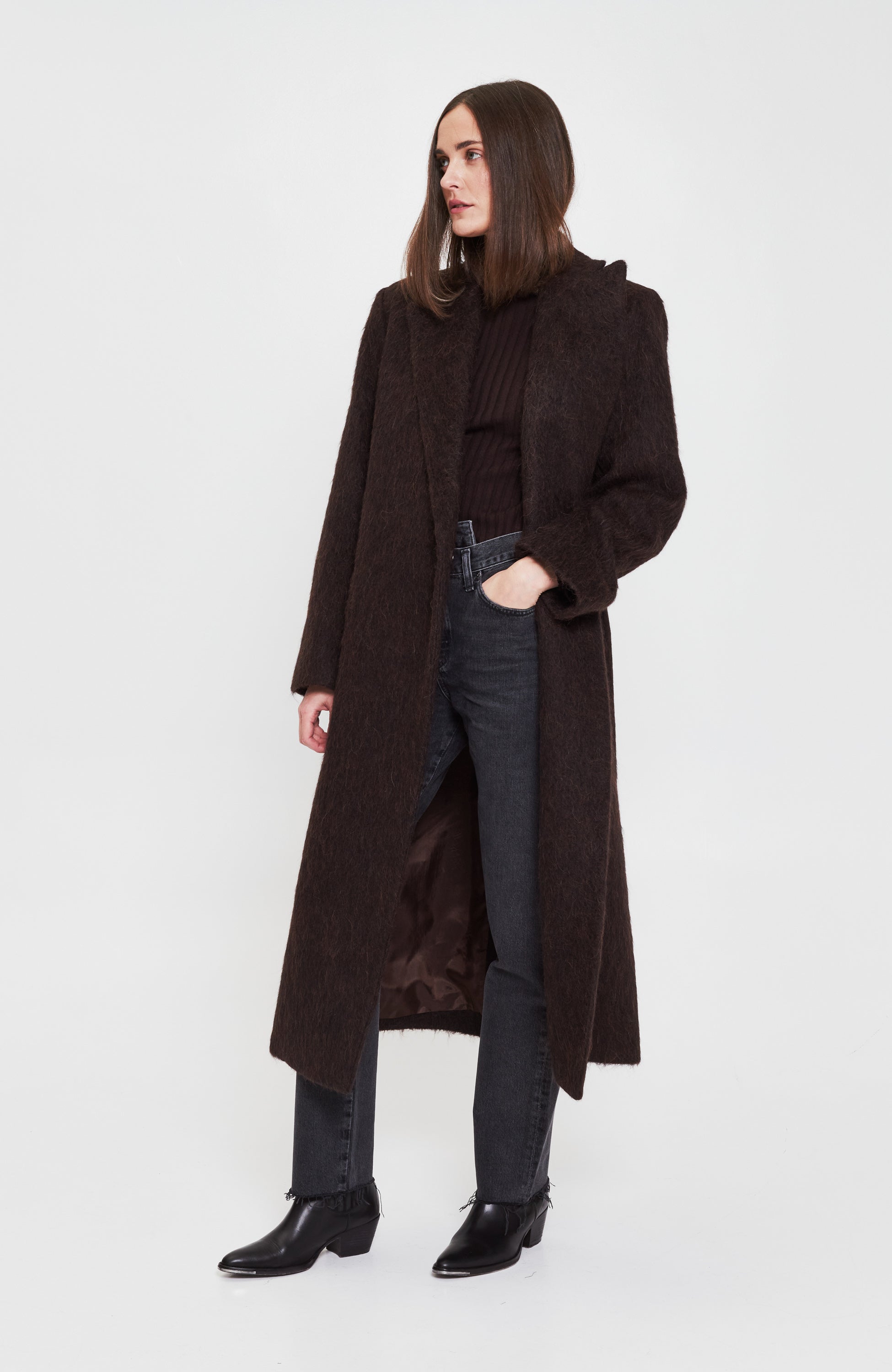 House of dagmar Brown Alpaca blend coat anita image 9