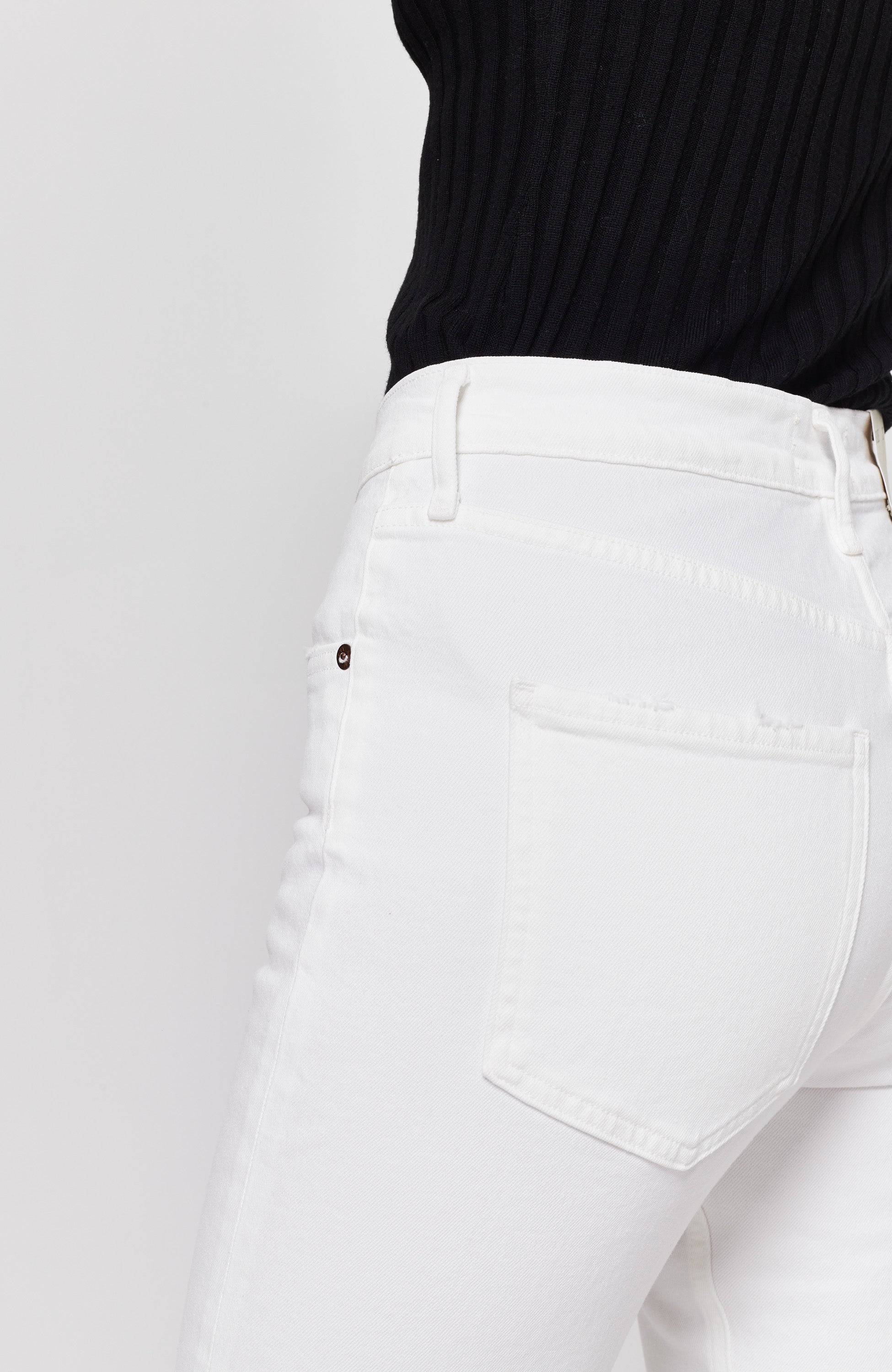 Agolde White Straight cropped jeans riley image 6