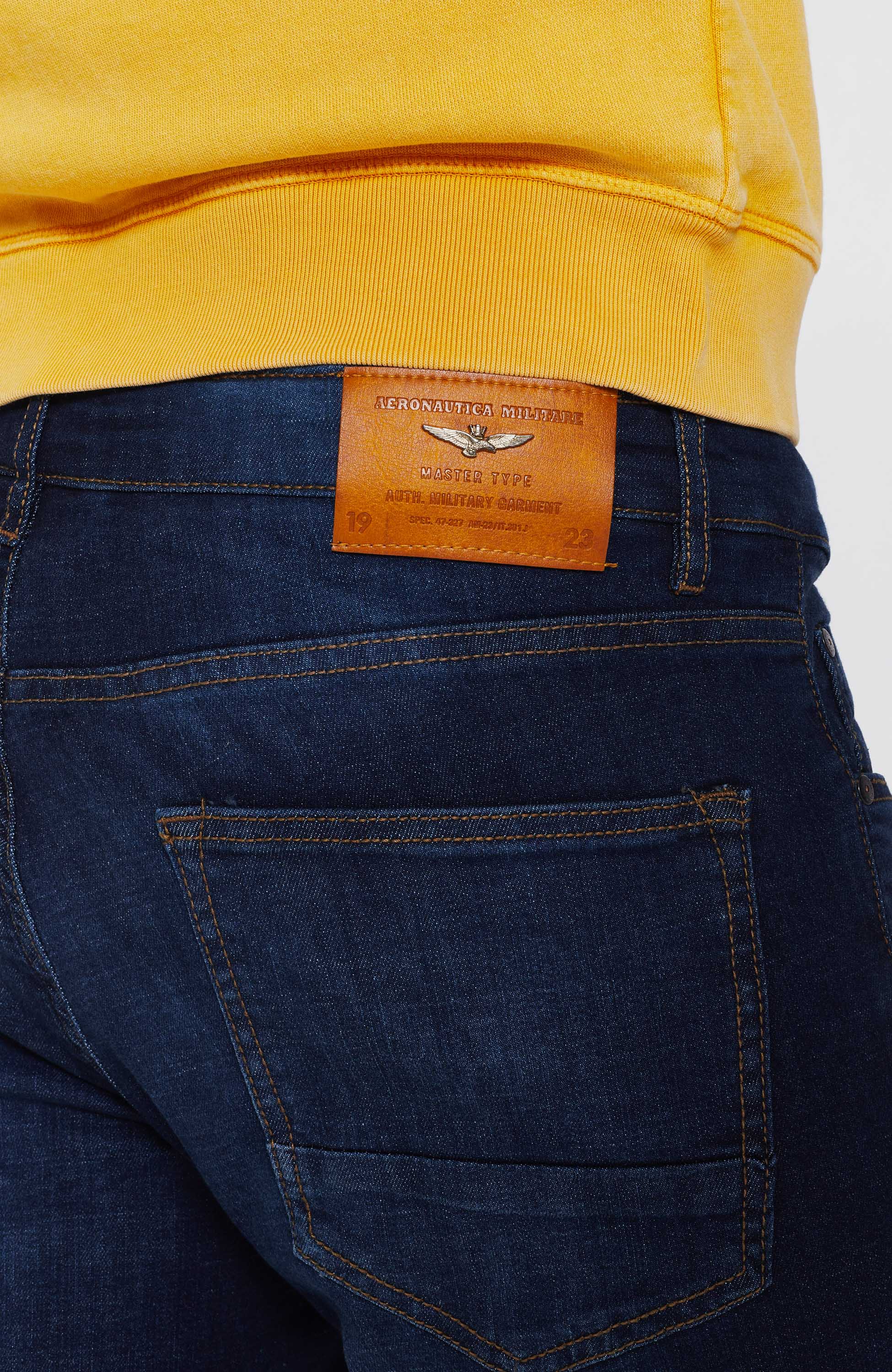 Aeronautica militare Blue Light-wash slim-fit jeans image 4