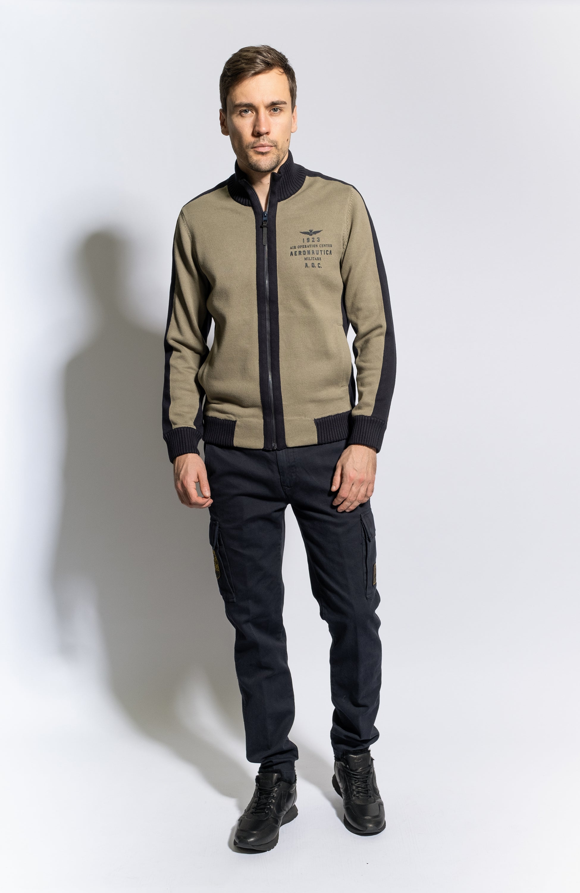 Velvet cargo trousers