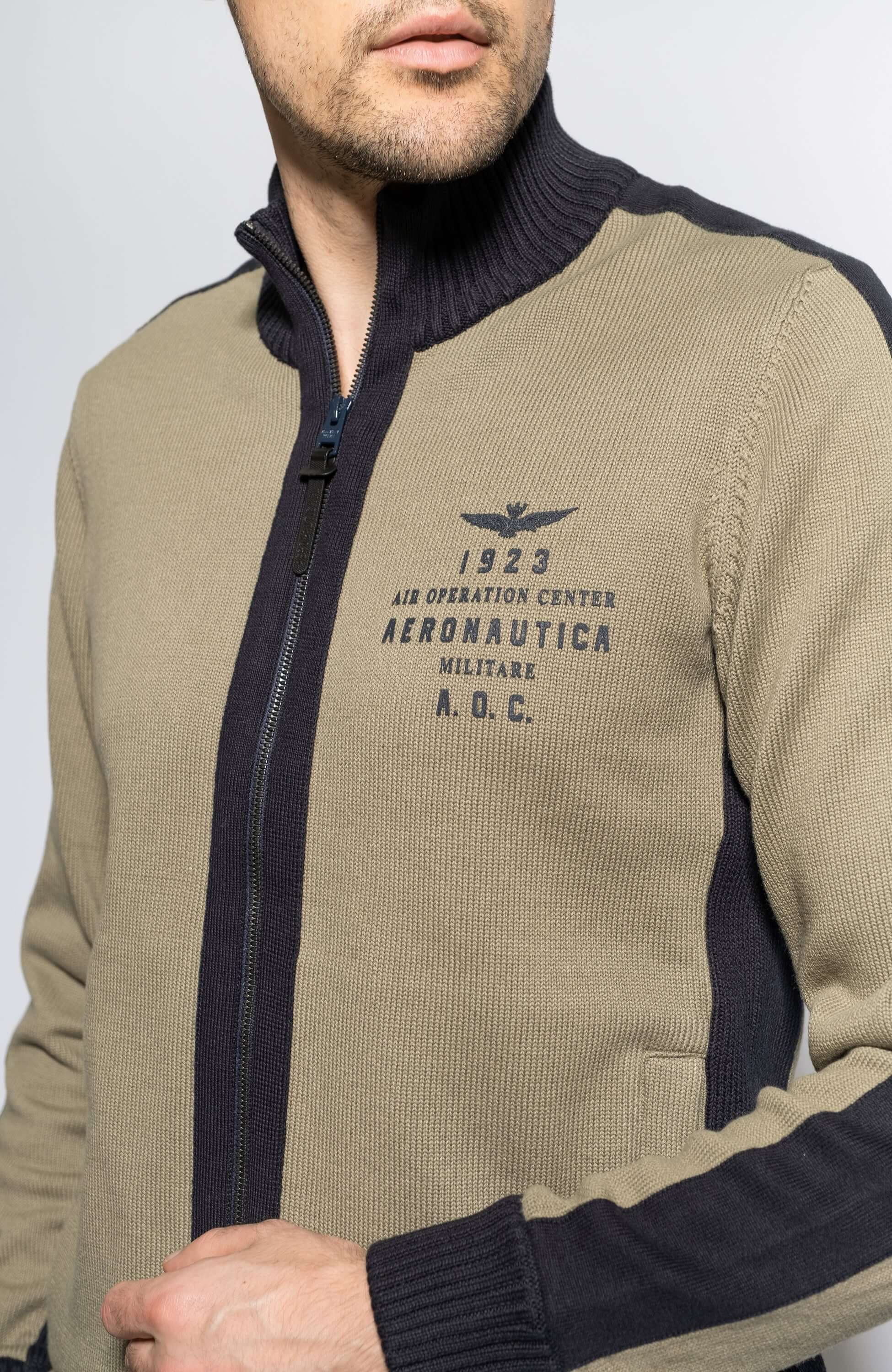 Aeronautica militare Green Sweter z dzianiny image 3