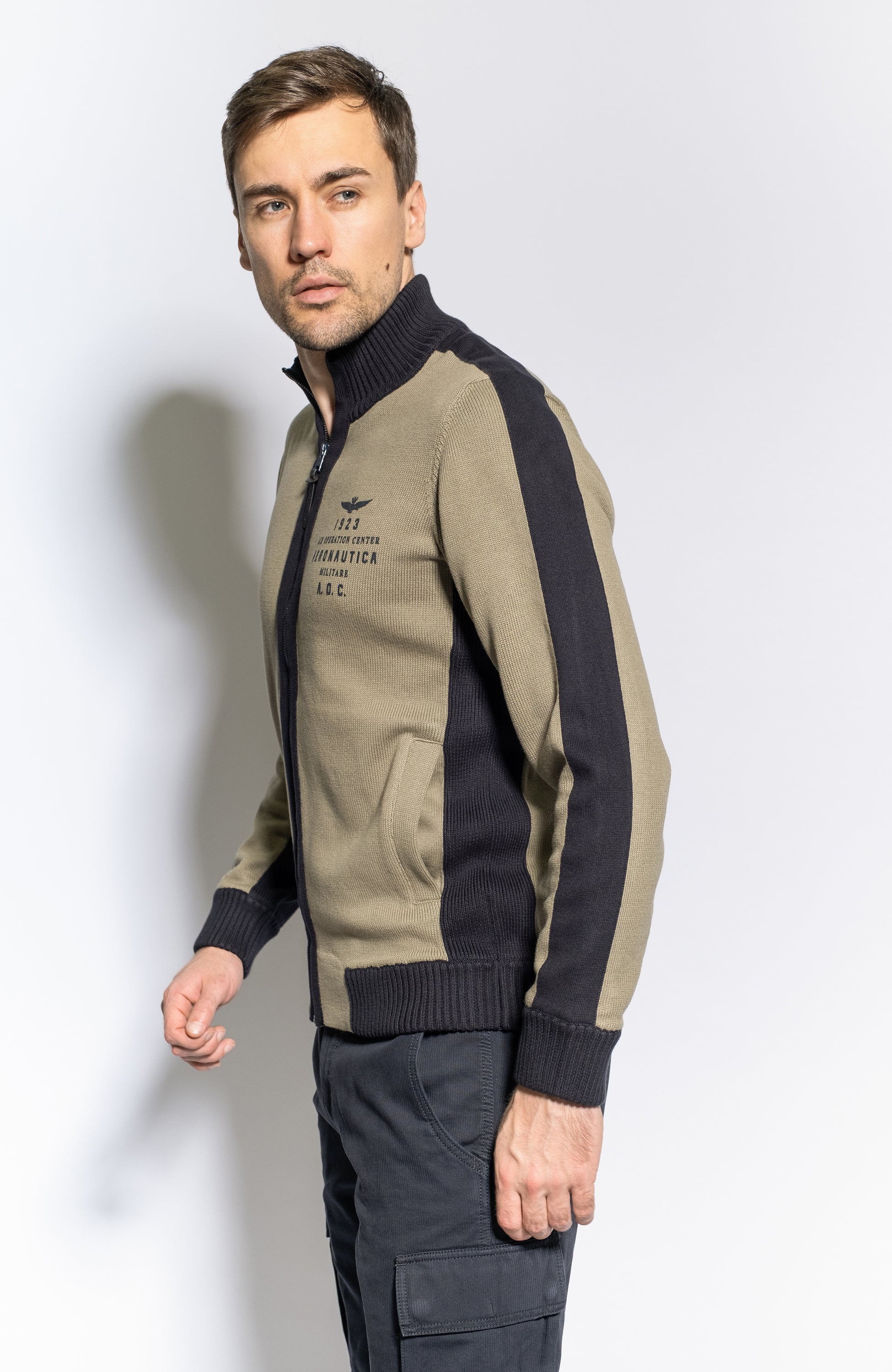 Aeronautica militare Green Sweter z dzianiny image 2