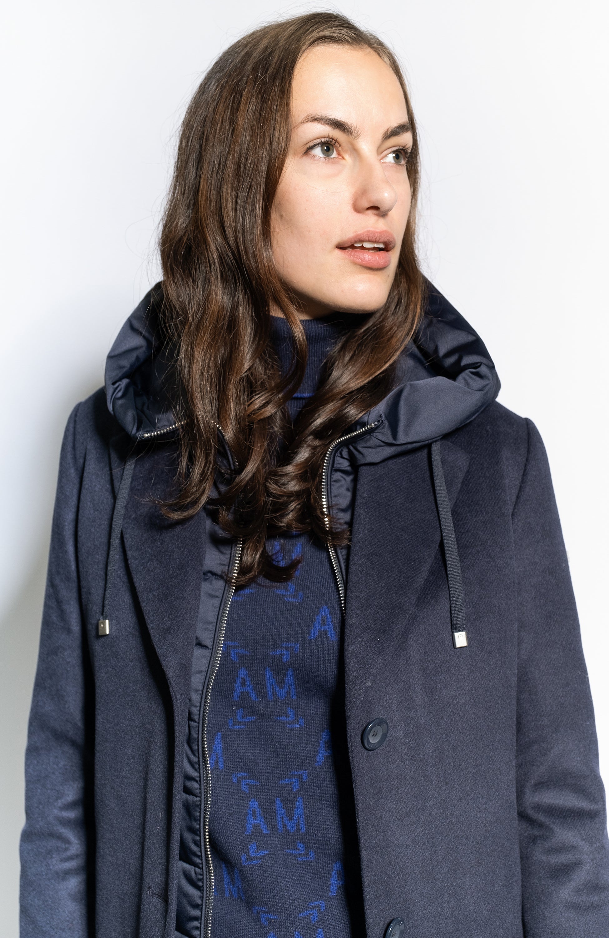 Double-closure quilted coat LISA