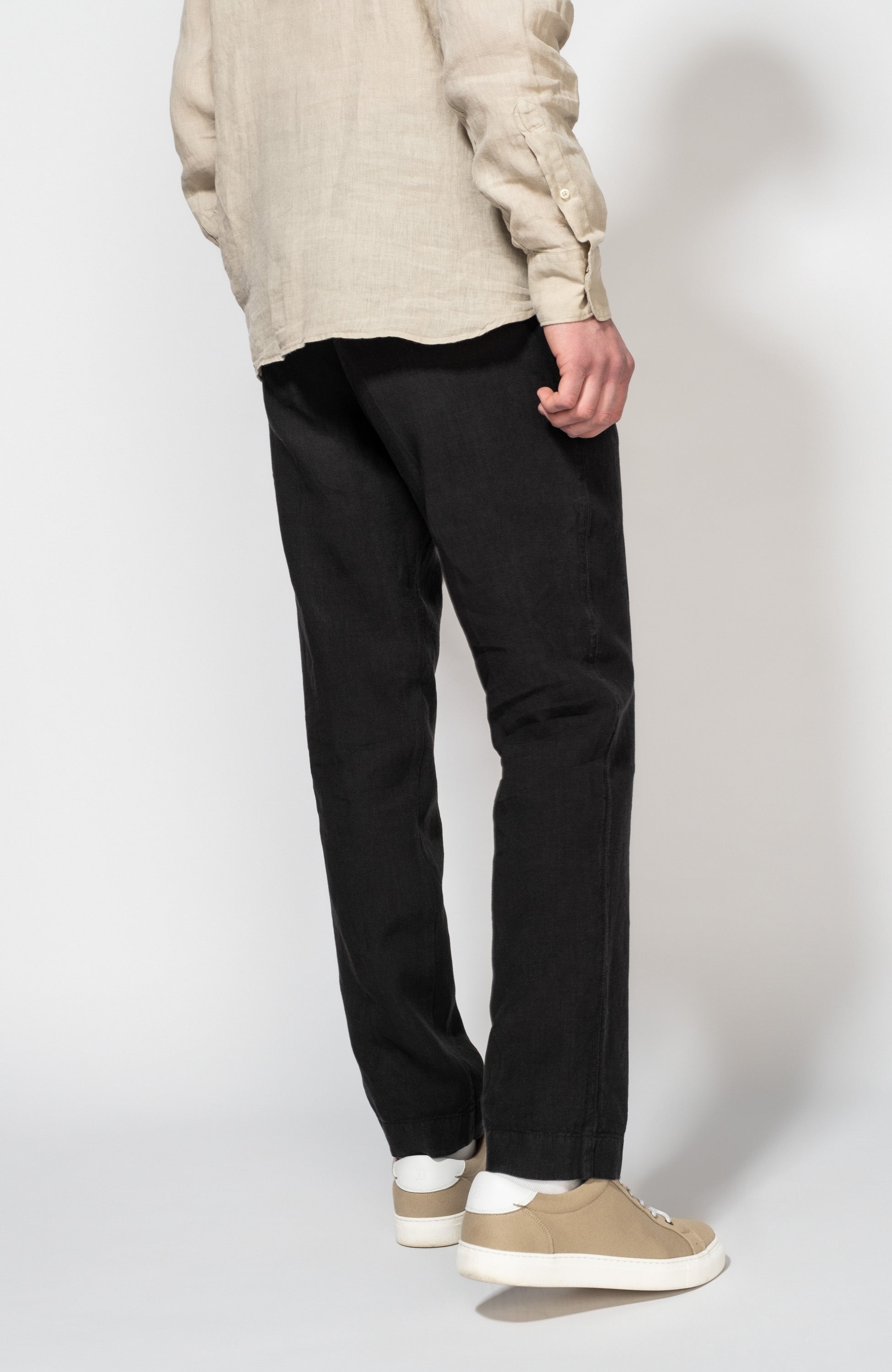 120% lino Black Spodnie lniane image 3