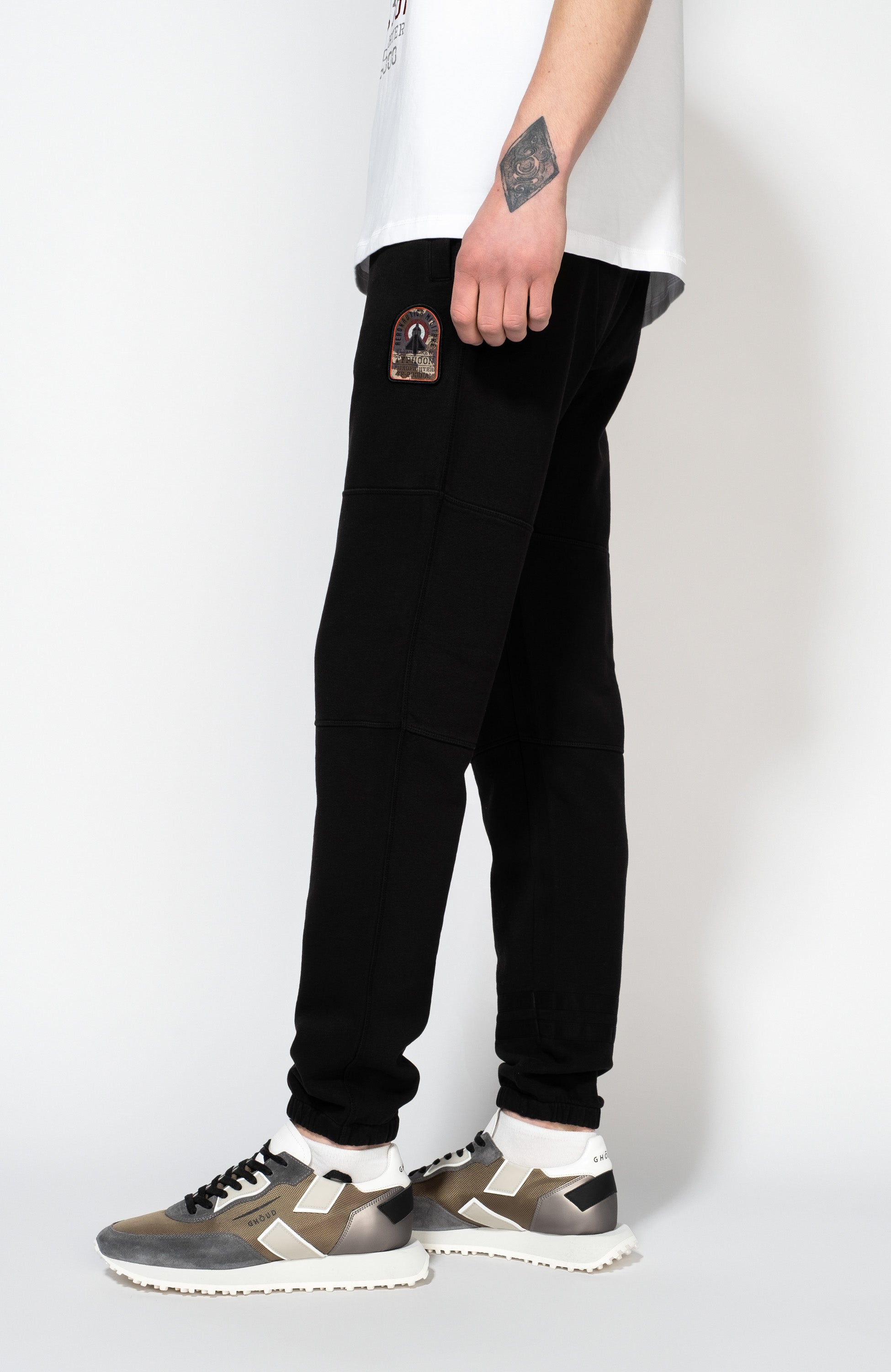 Aeronautica militare Green Hooded zip-up tracksuit set image 7