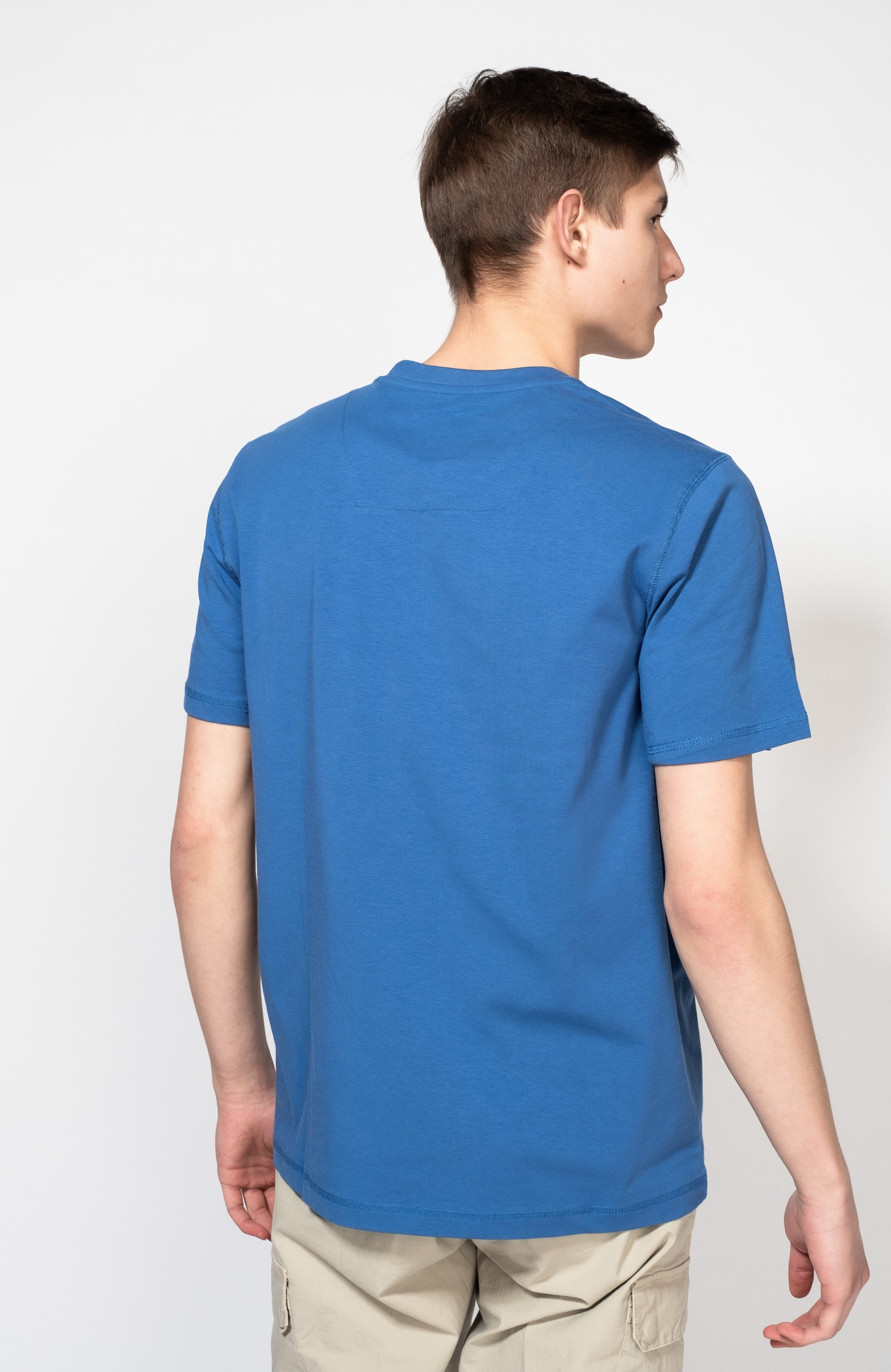 Aeronautica militare Blue Graphic-printed t-shirt image 3