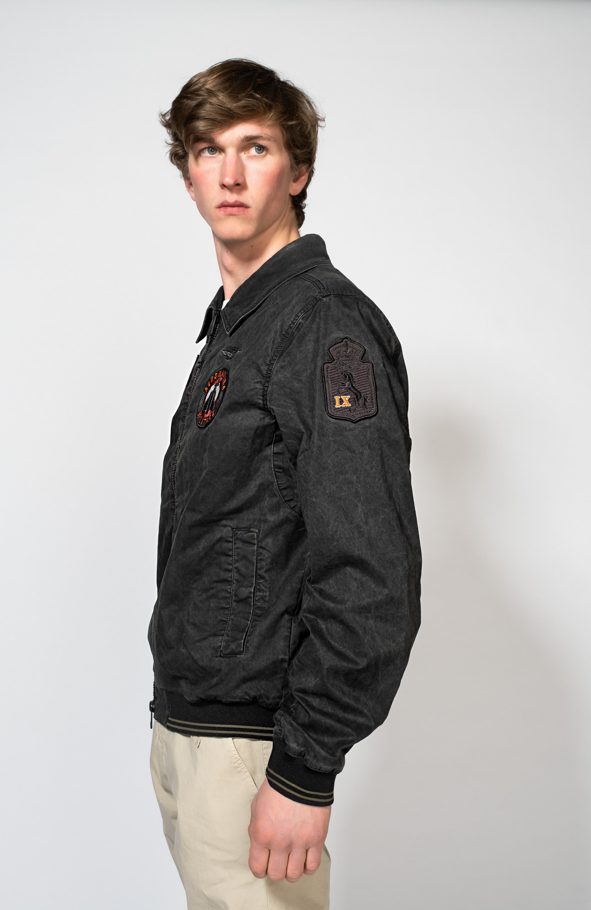 Aeronautica militare Black Patch bomber jacket image 2