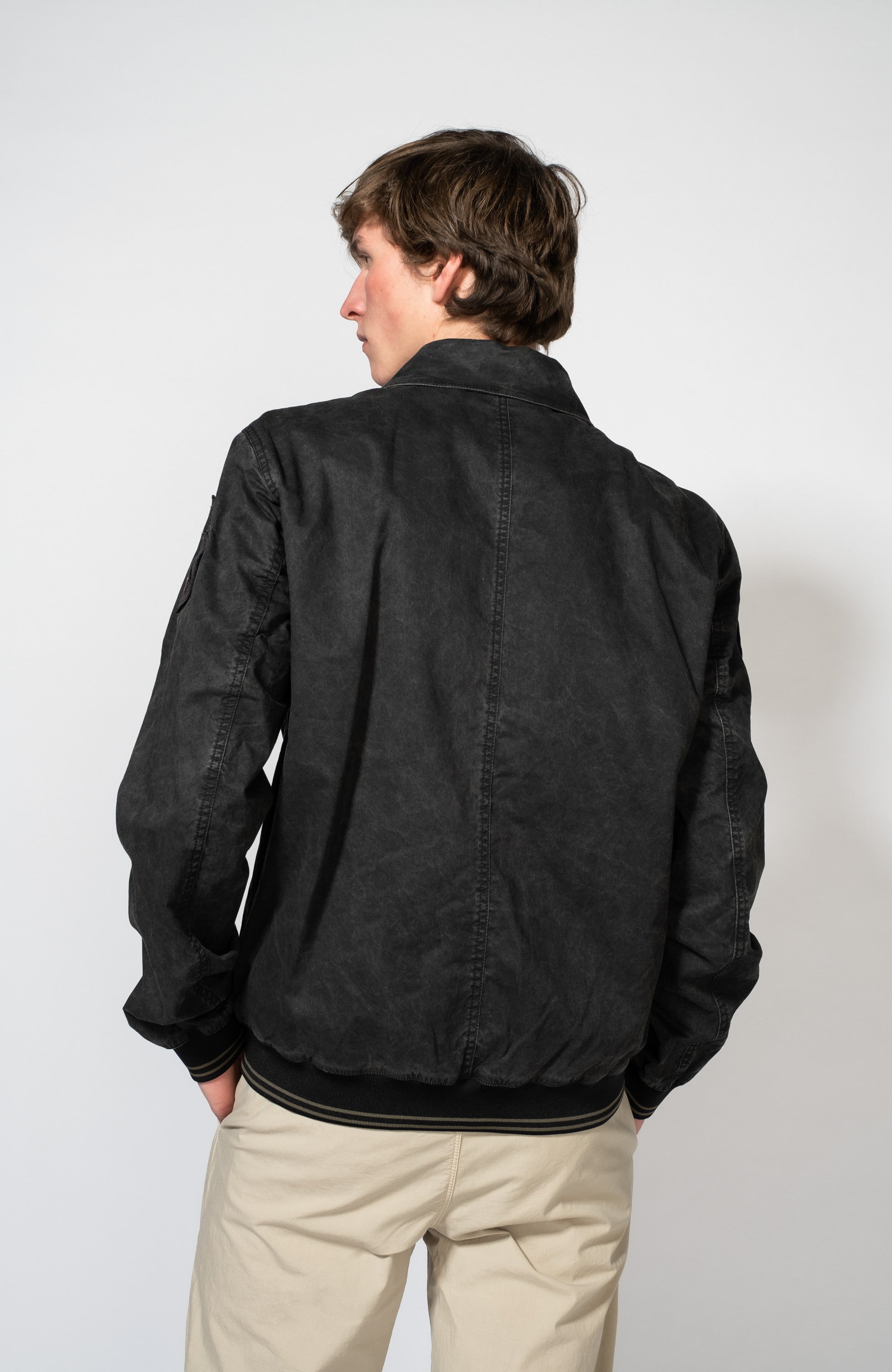 Aeronautica militare Black Patch bomber jacket image 4