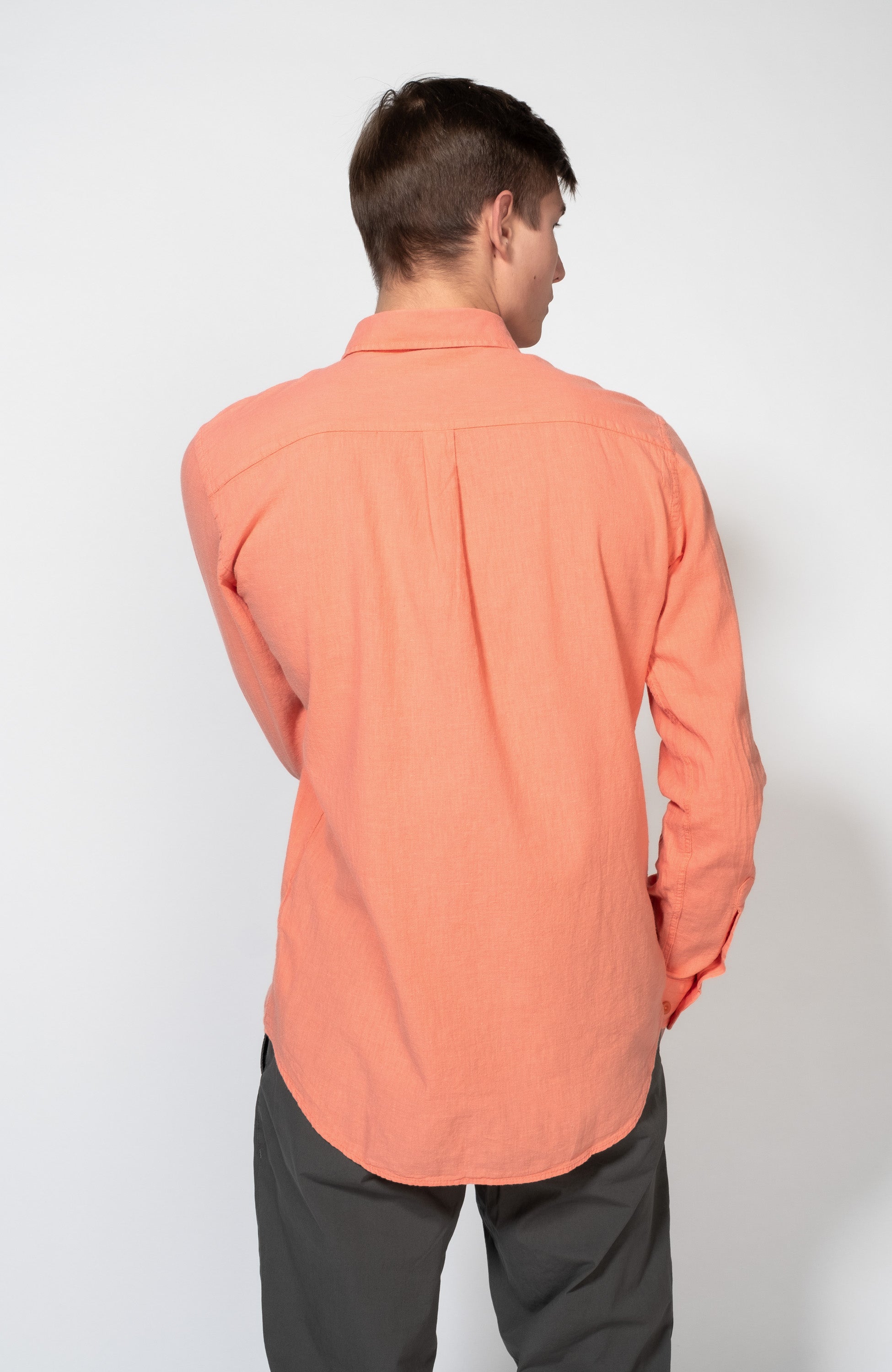 Aeronautica militare Pink Cotton linen shirt image 3