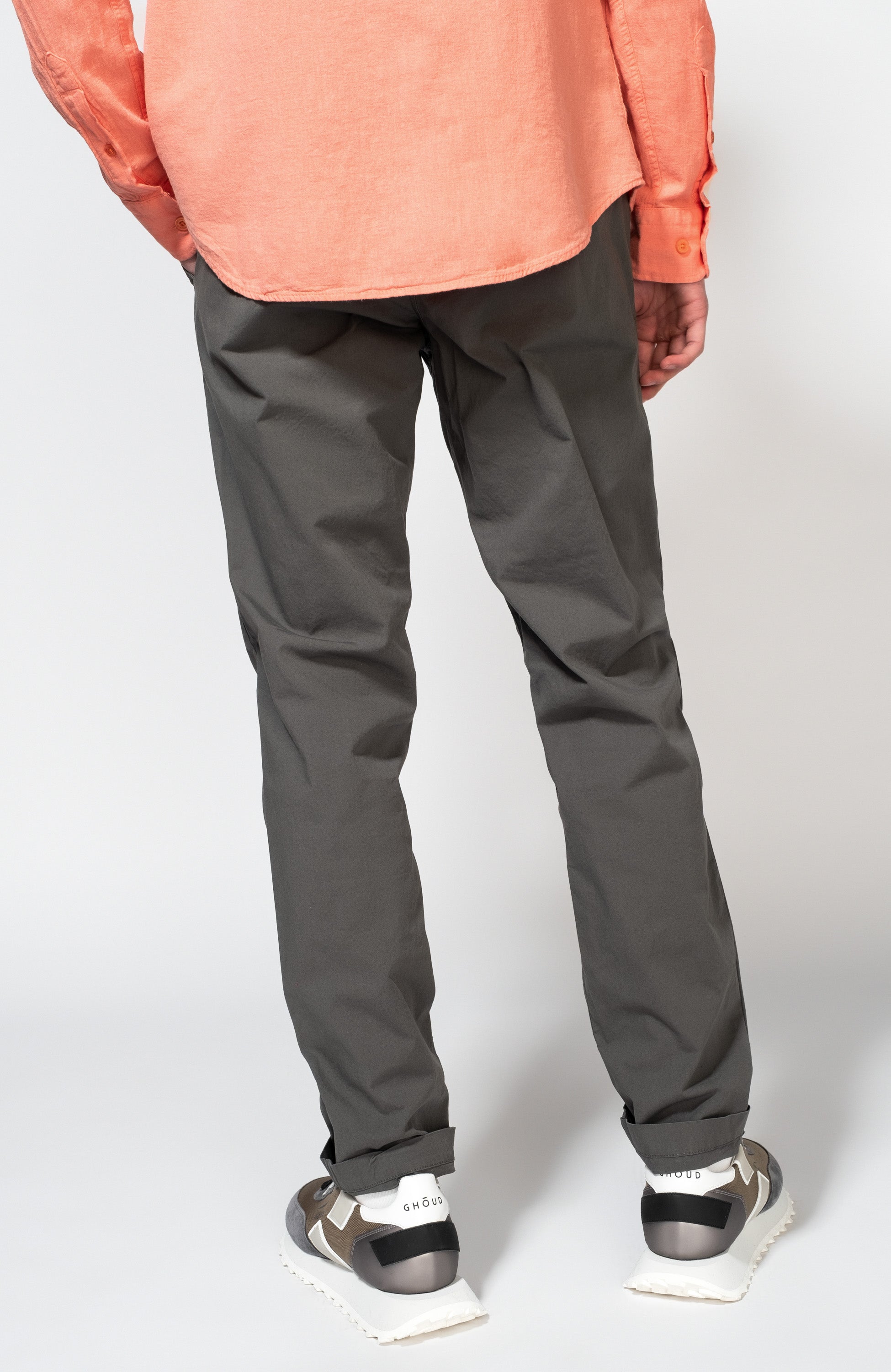 Aeronautica militare Grey Drawstring lightweight trousers image 3