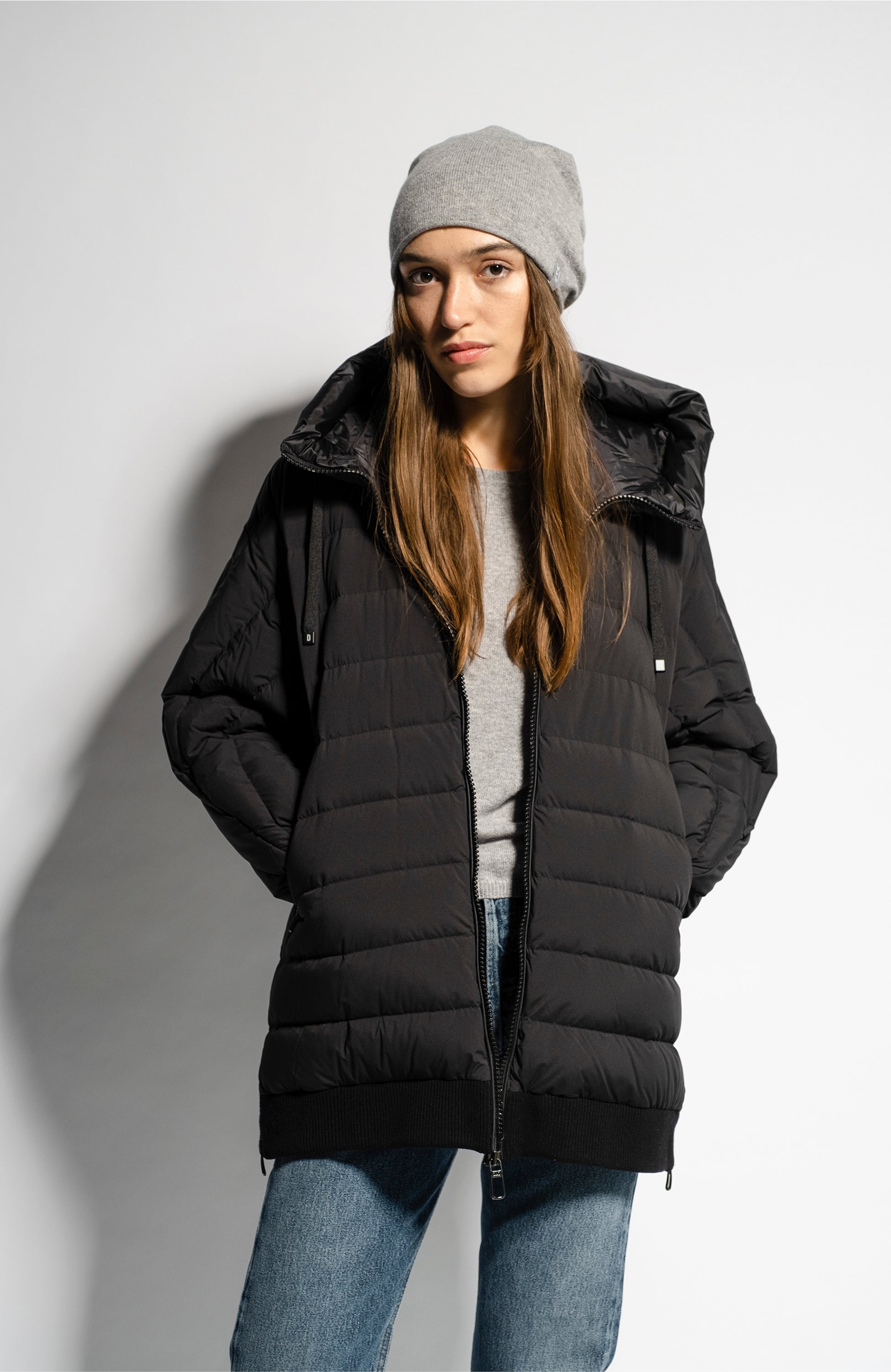 Oversize quilted down jacket DUNO for women