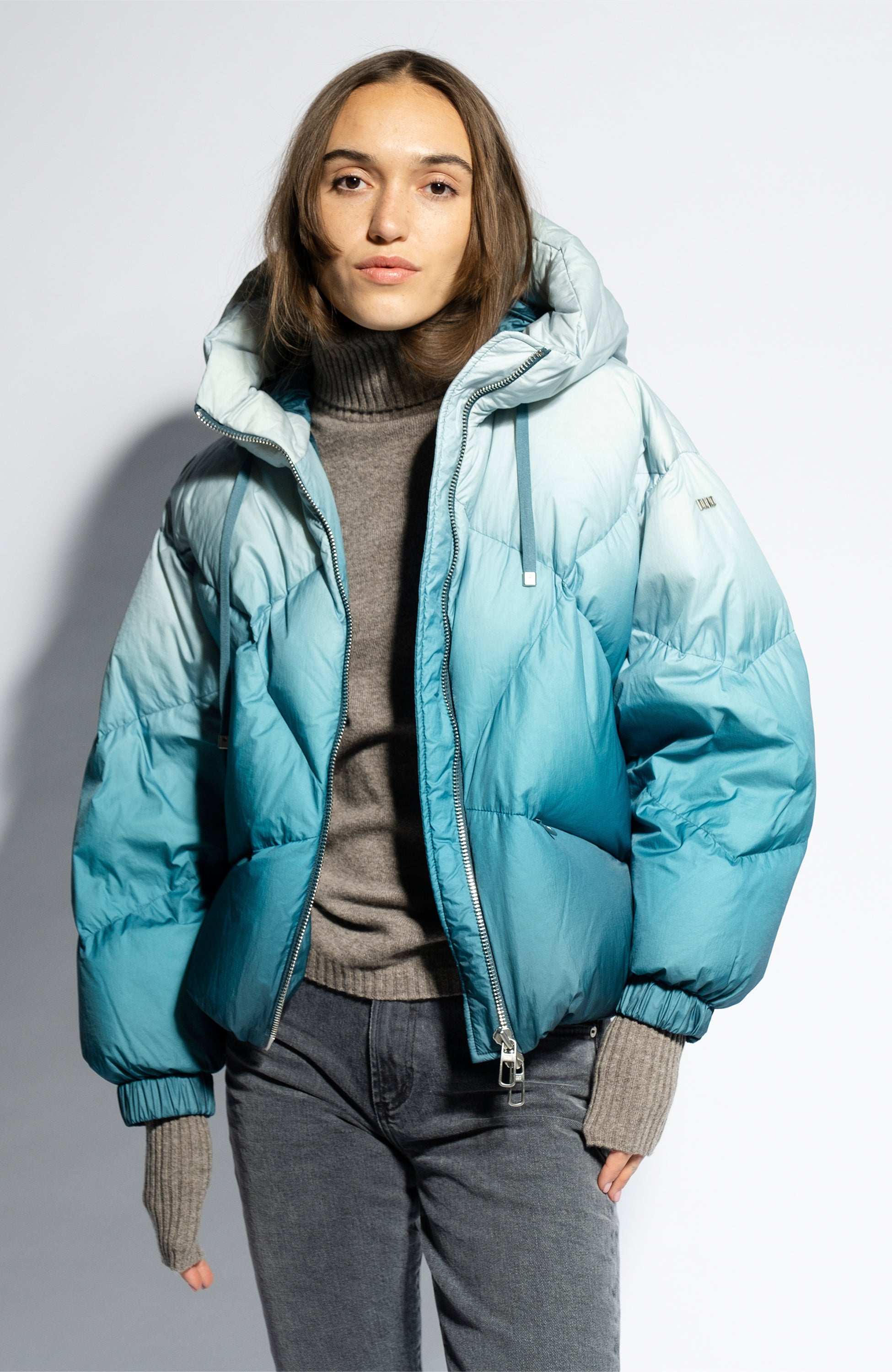 Oversized down jacket DUNO for women
