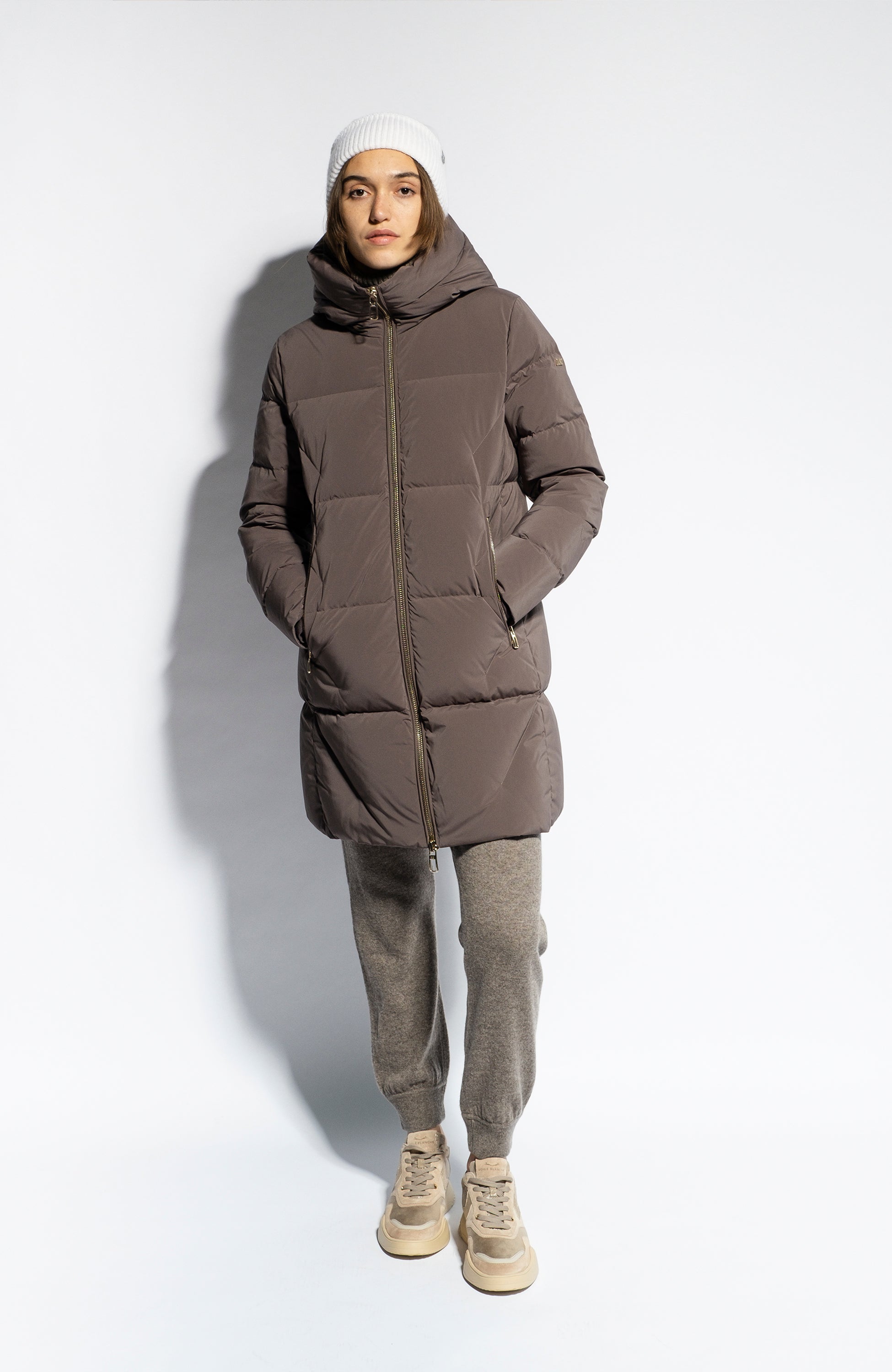 Zipped padded parka coat PURIA