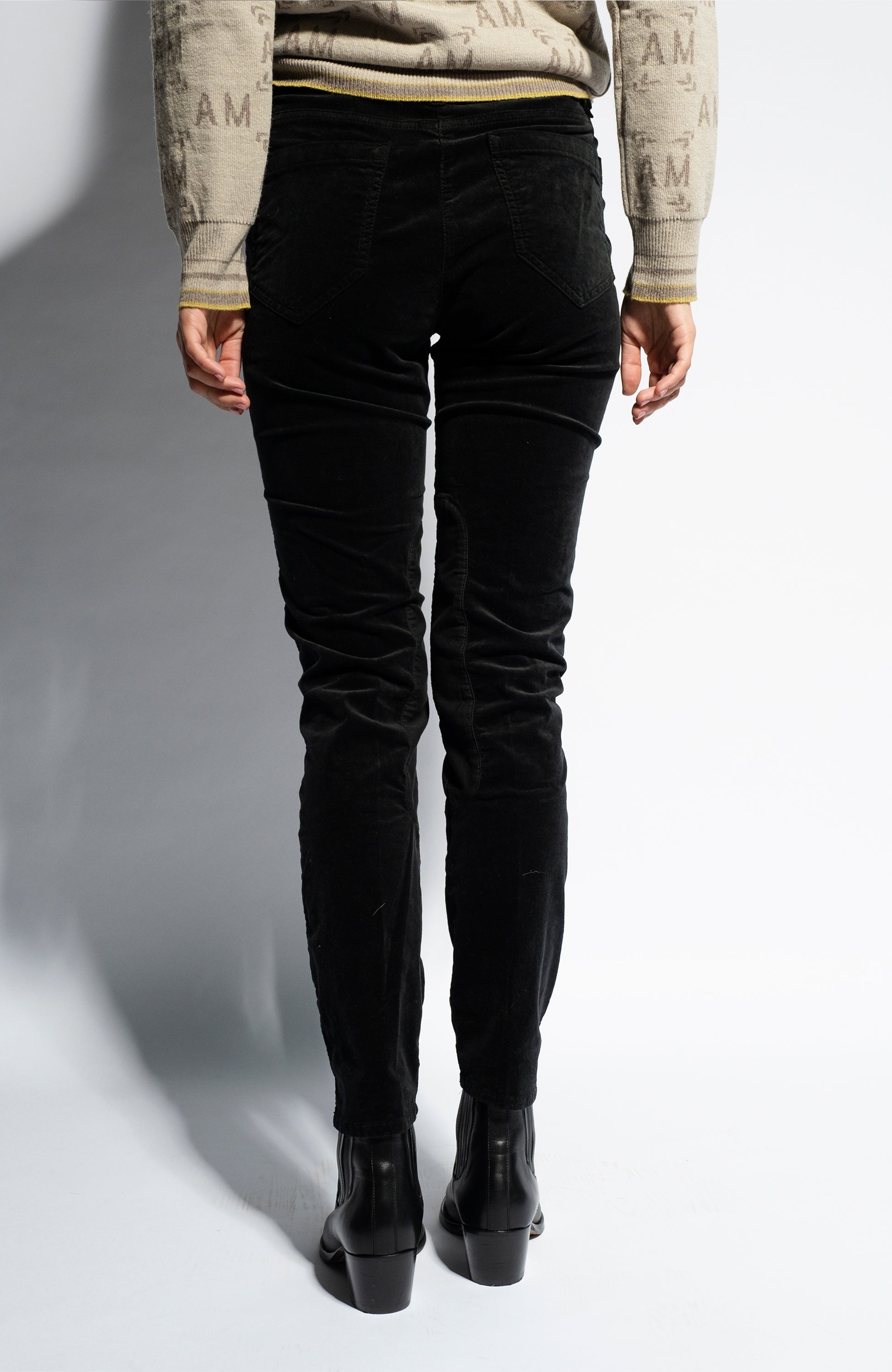Aeronautica militare Black Kitsad sametpüksid image 3