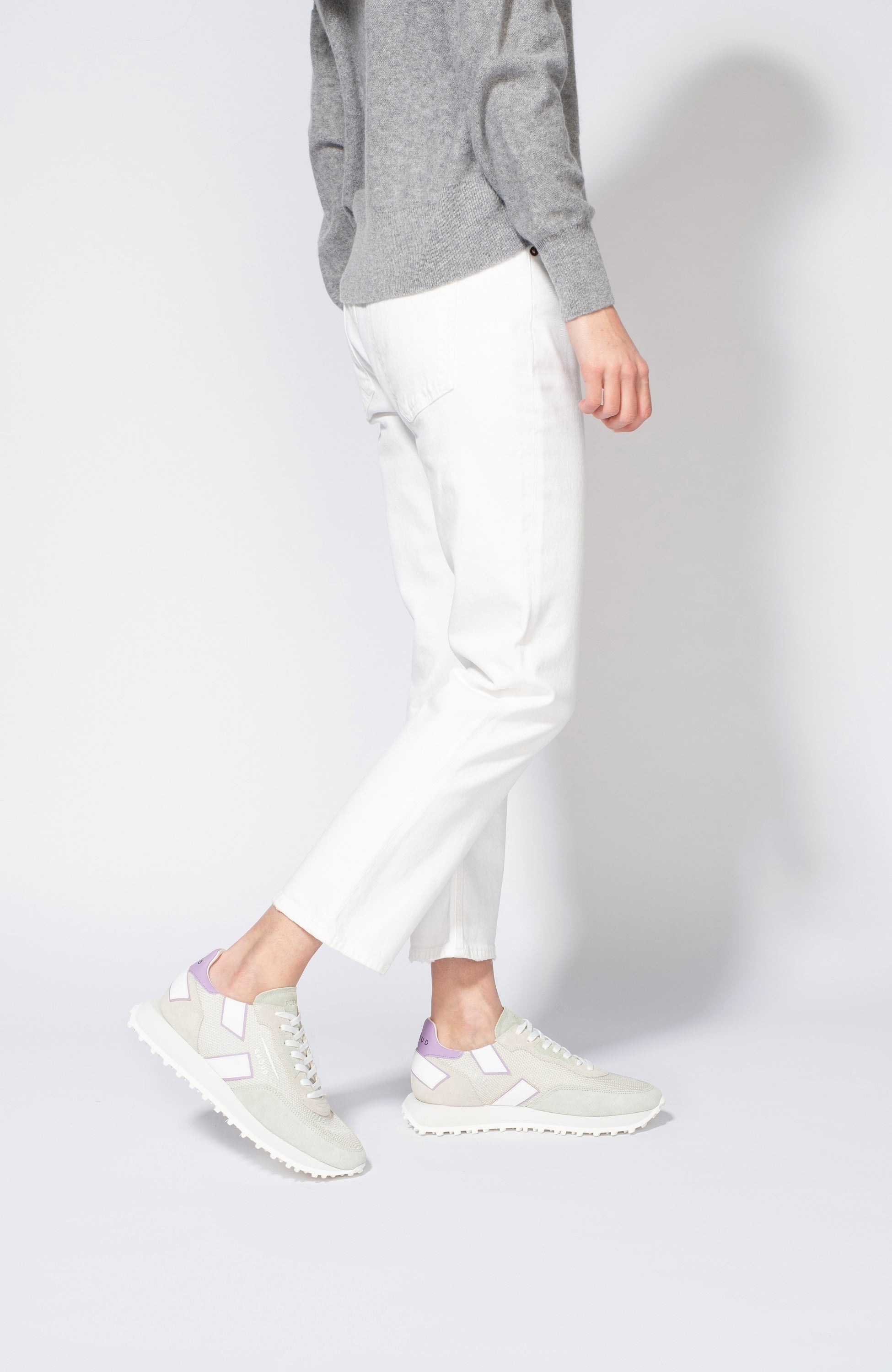 Ghoud Multicolor Two-color tone suede sneakers rush one low image 6