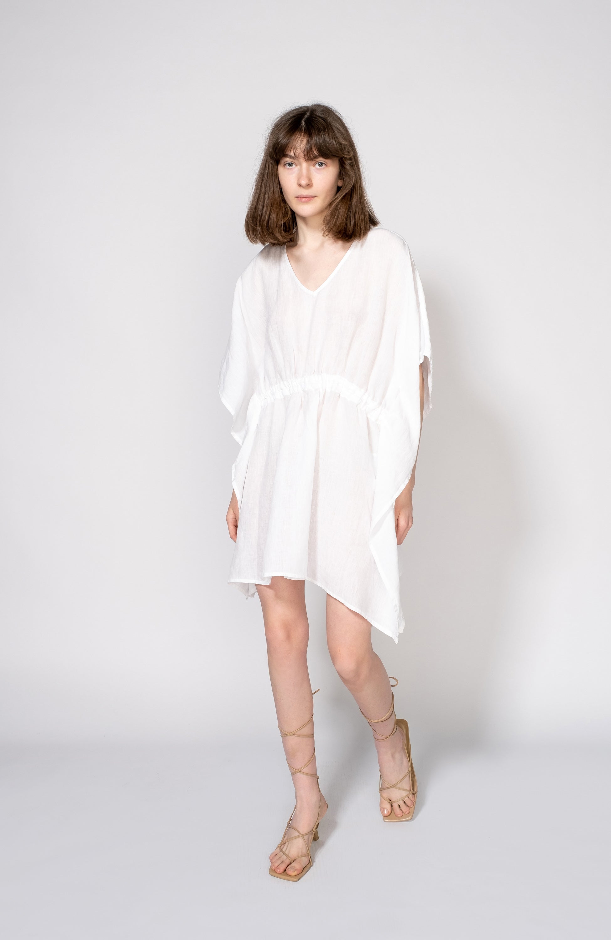 Linen tie-waist tunic