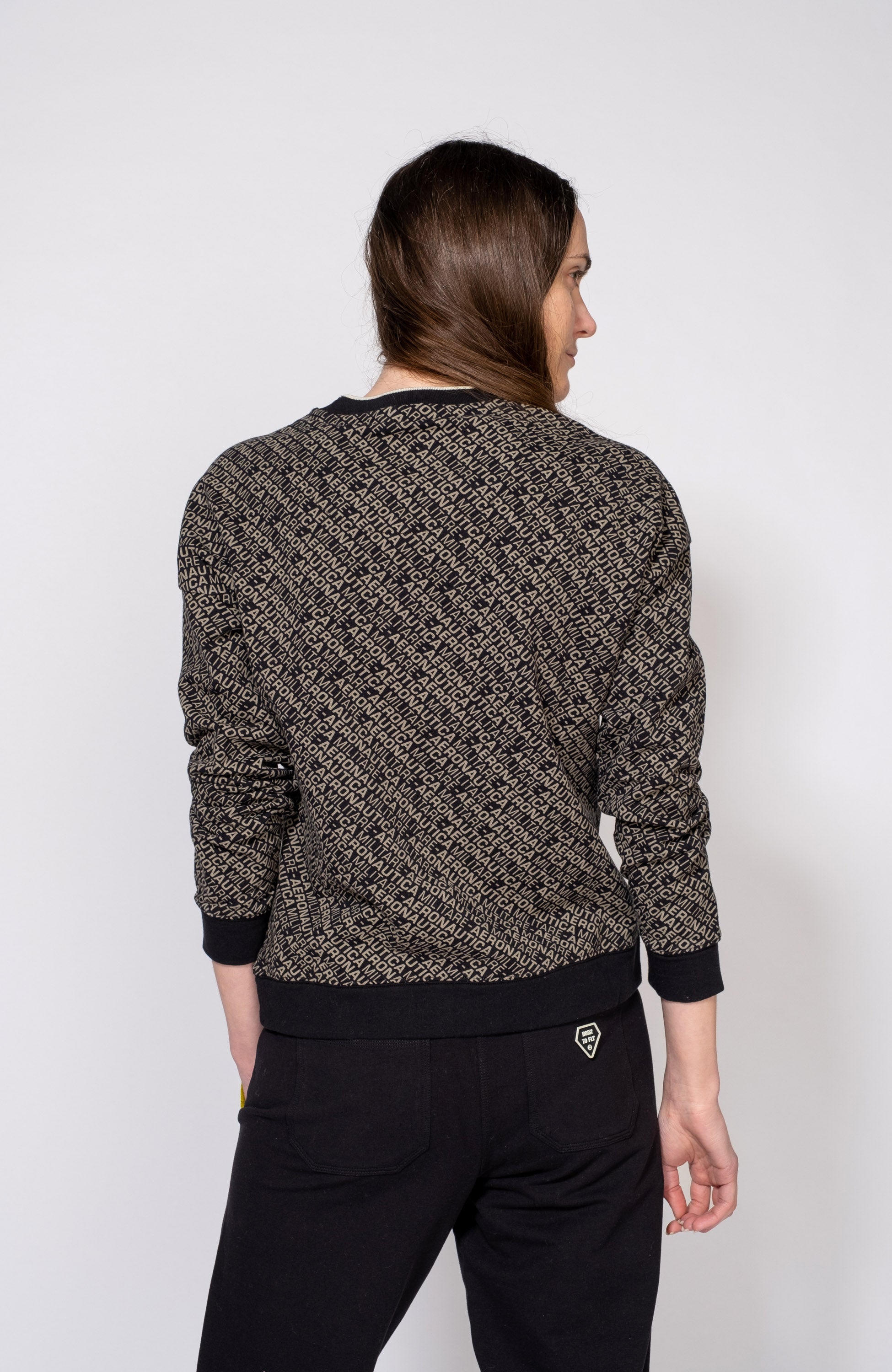 Aeronautica militare Black Bluza z logo image 2