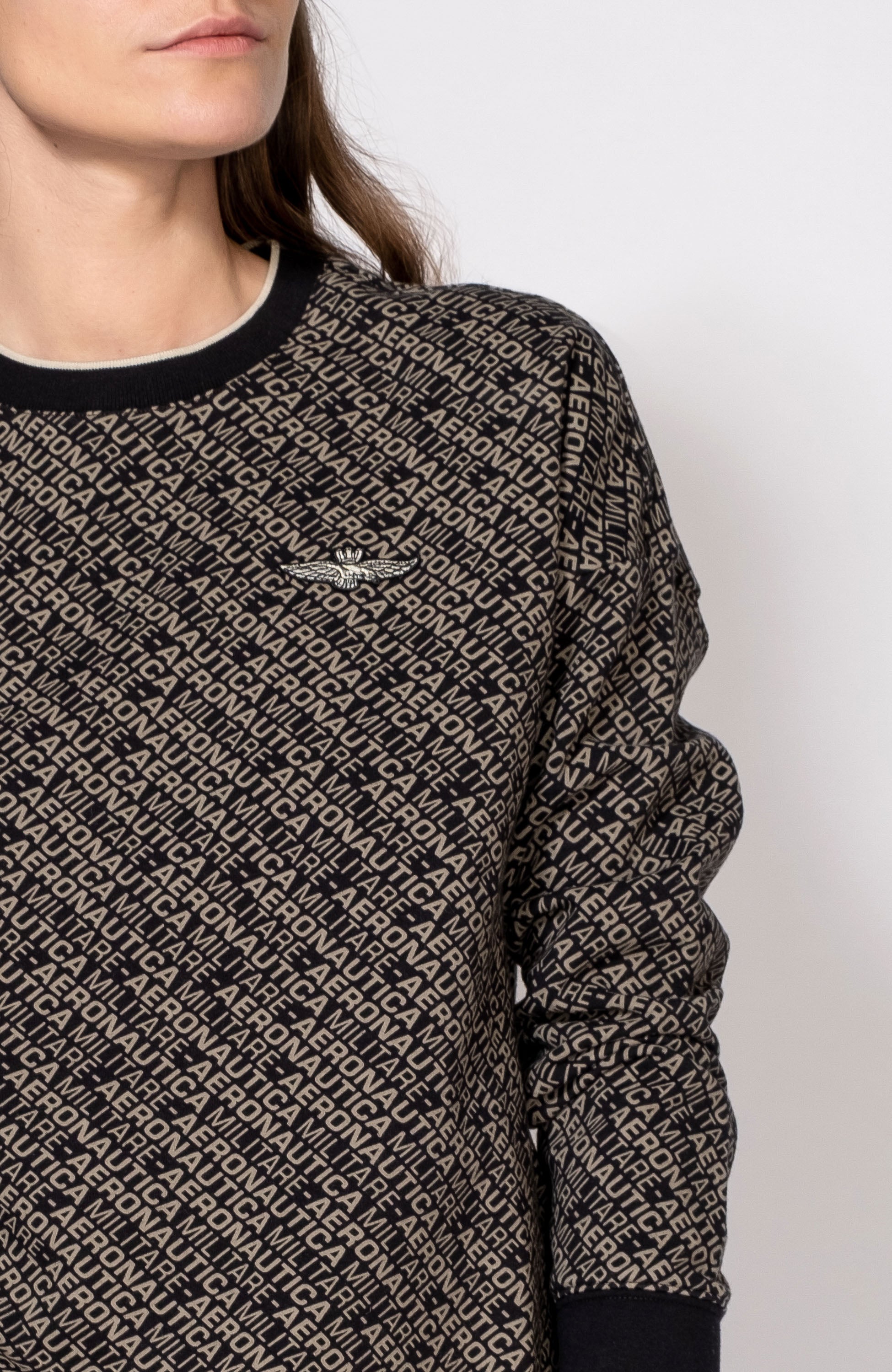 Aeronautica militare Black Bluza z logo image 3