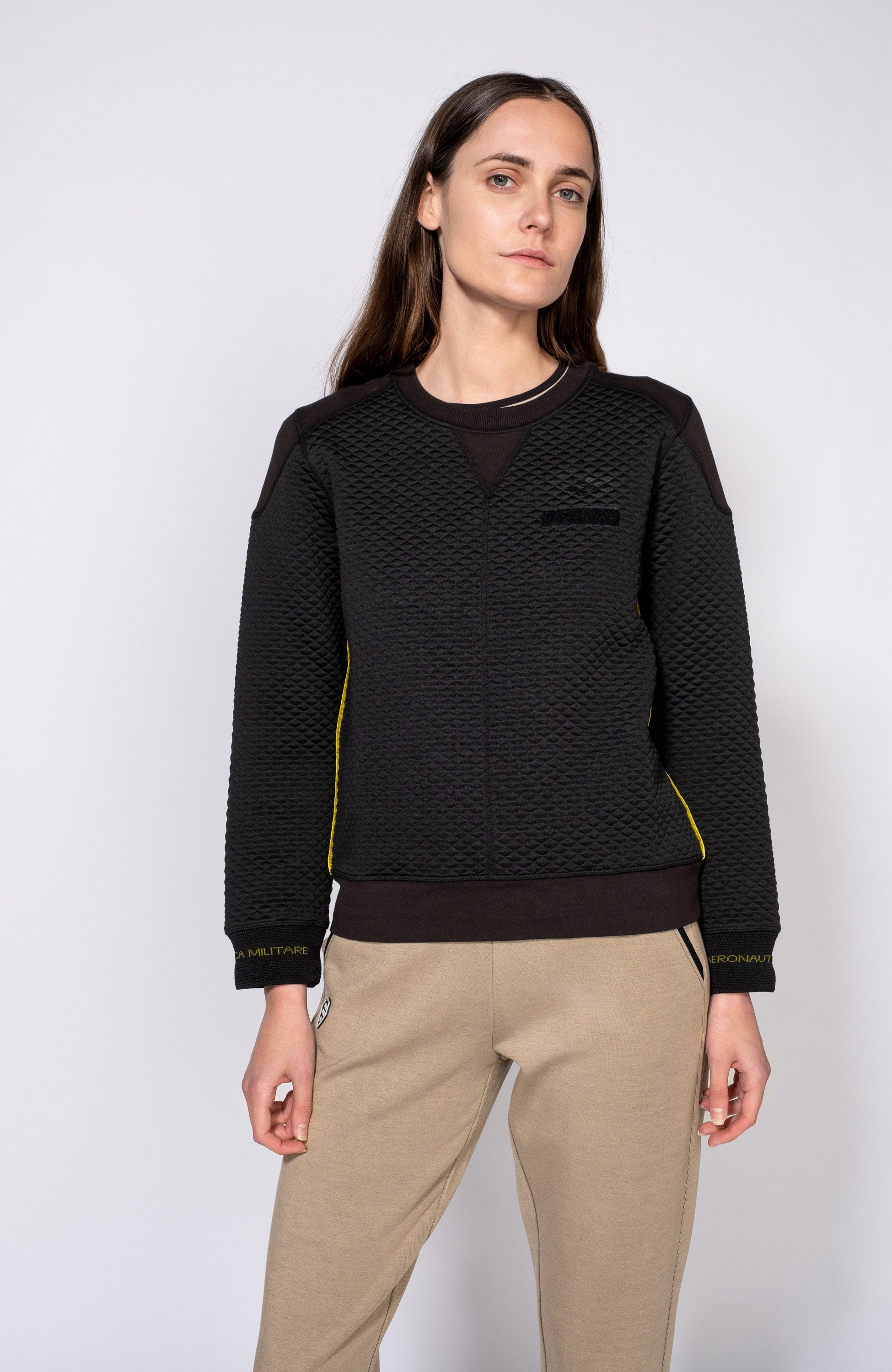 Aeronautica militare Black Õmblusdetailidega dressipluus image 1