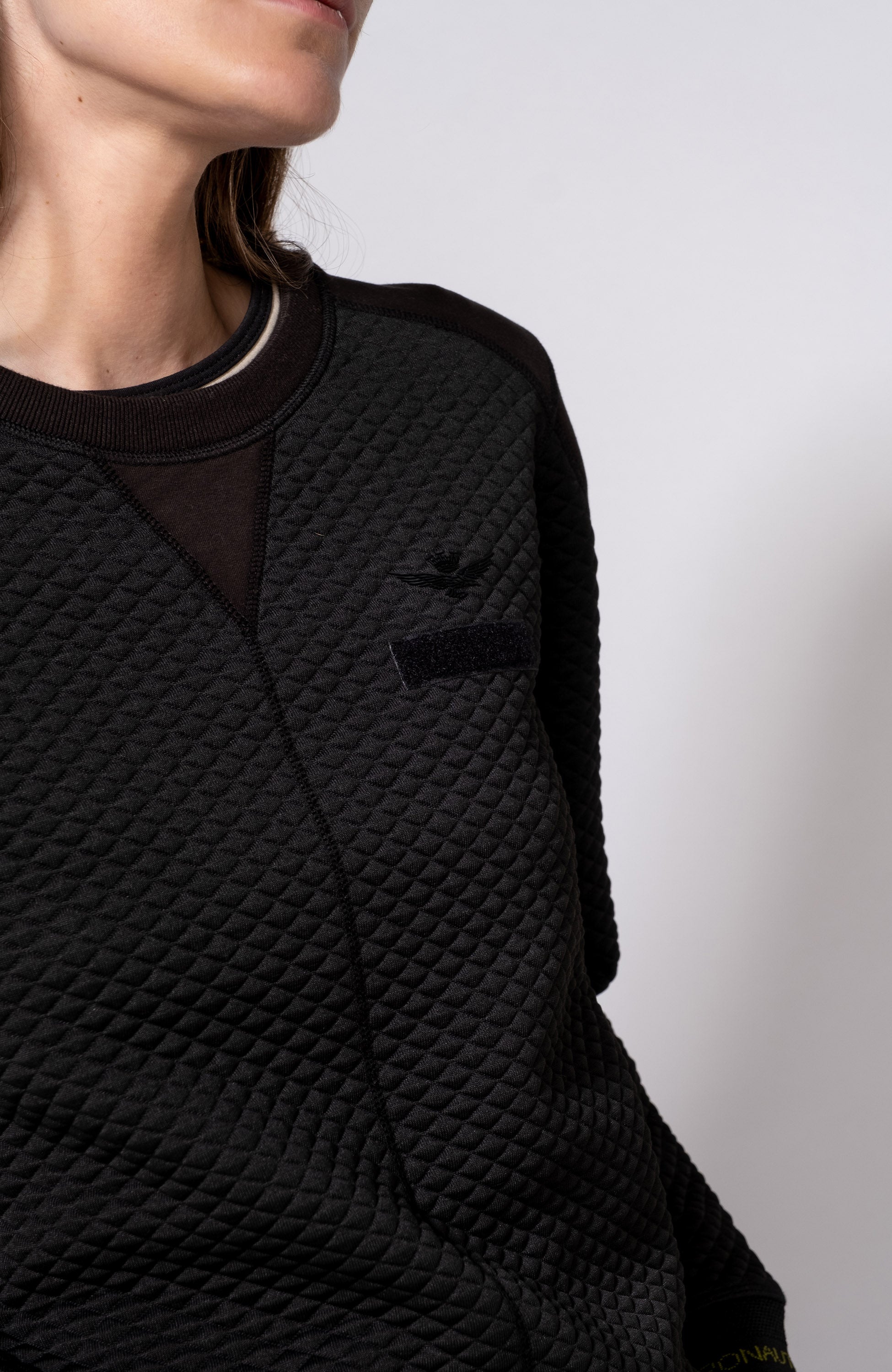 Aeronautica militare Black Õmblusdetailidega dressipluus image 3