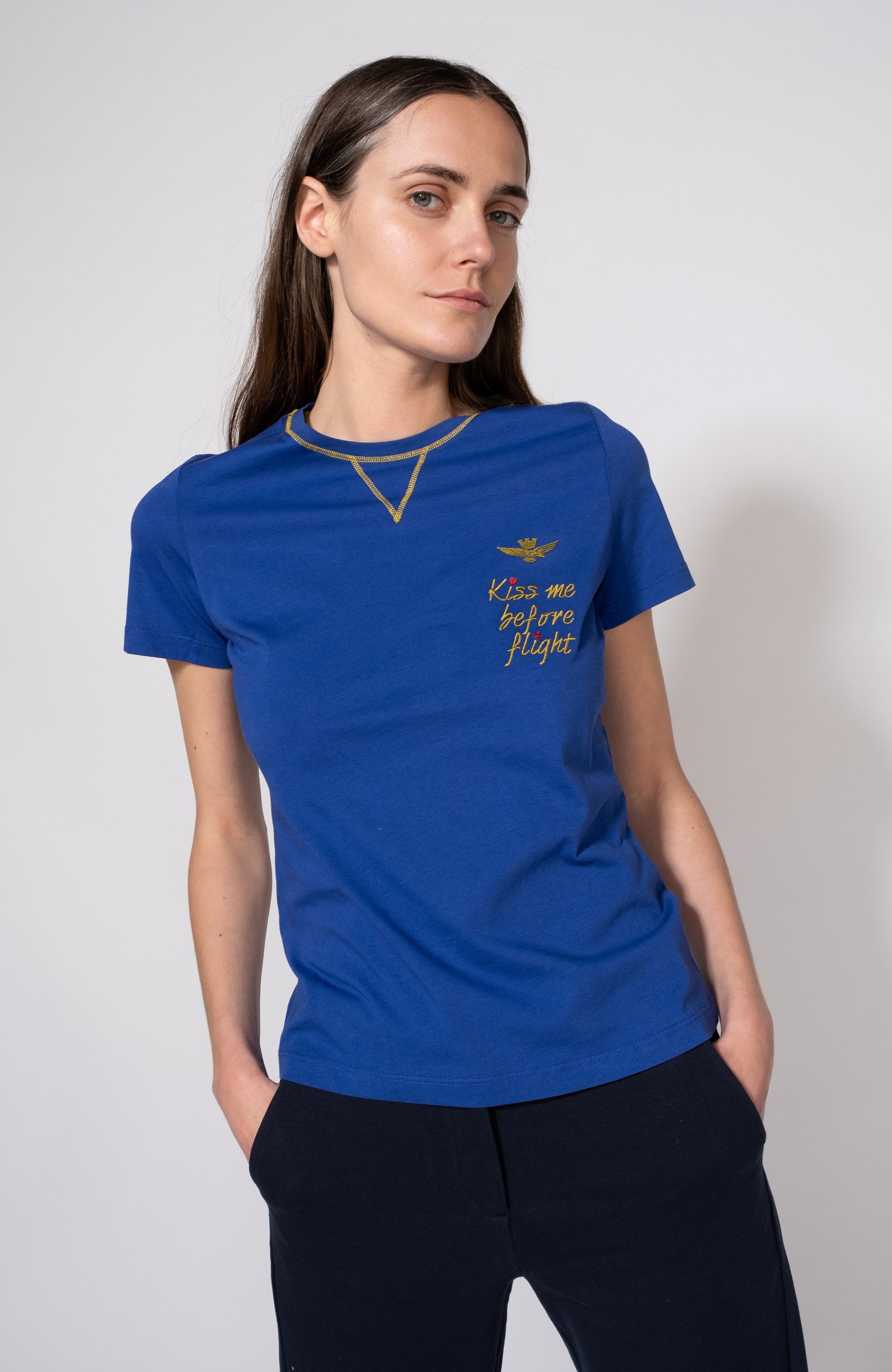 Embroidered crewneck t-shirt