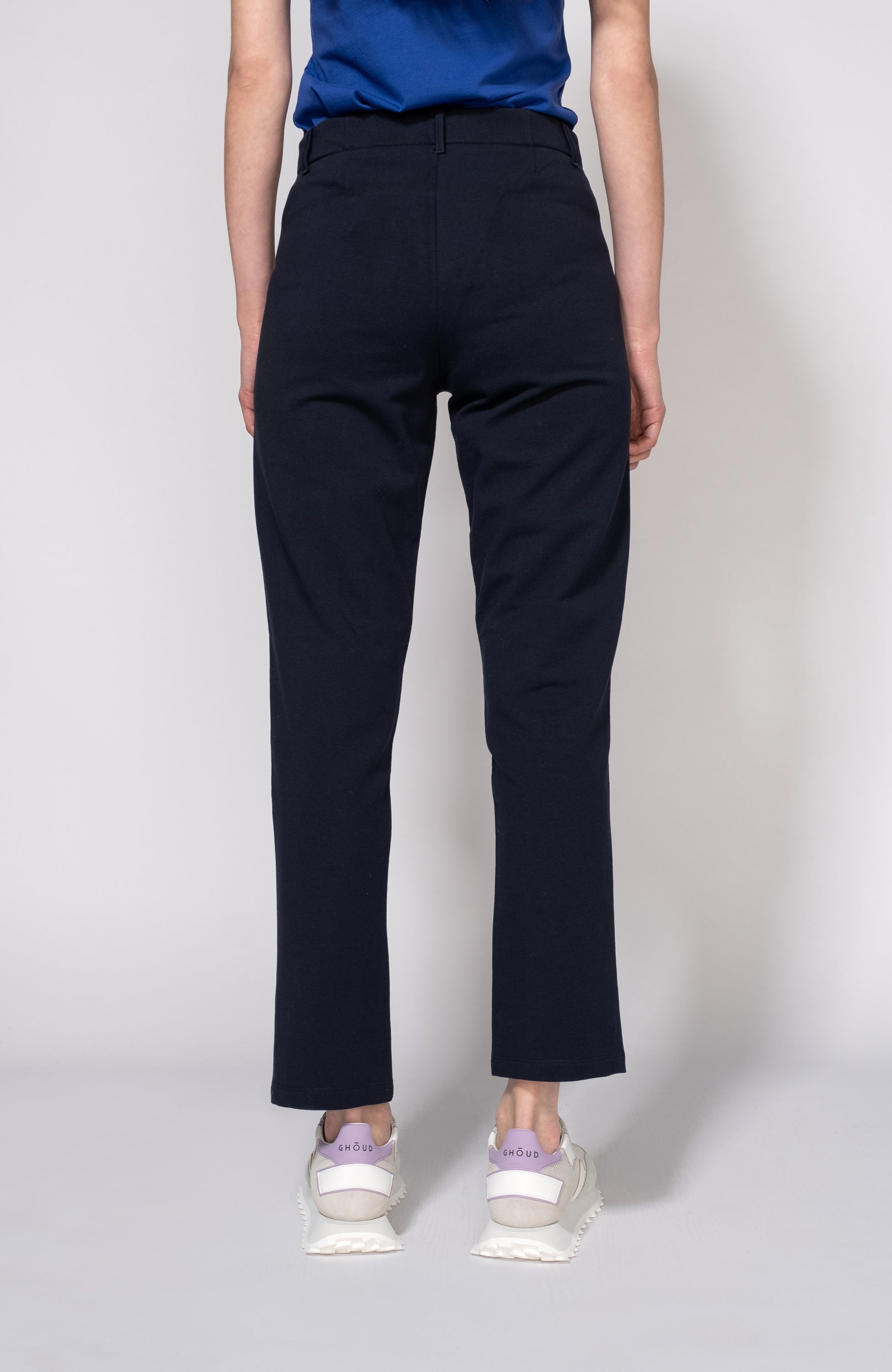 Aeronautica militare Navy Cropped jersey trousers image 6