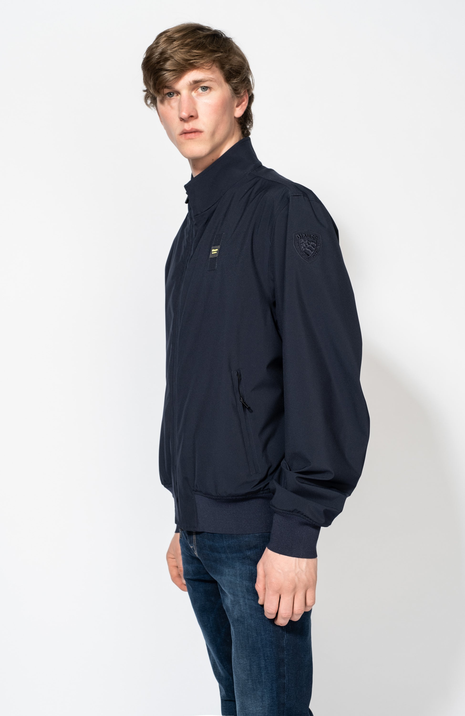 Lightweight neoprene bomber jacket ALFREDO