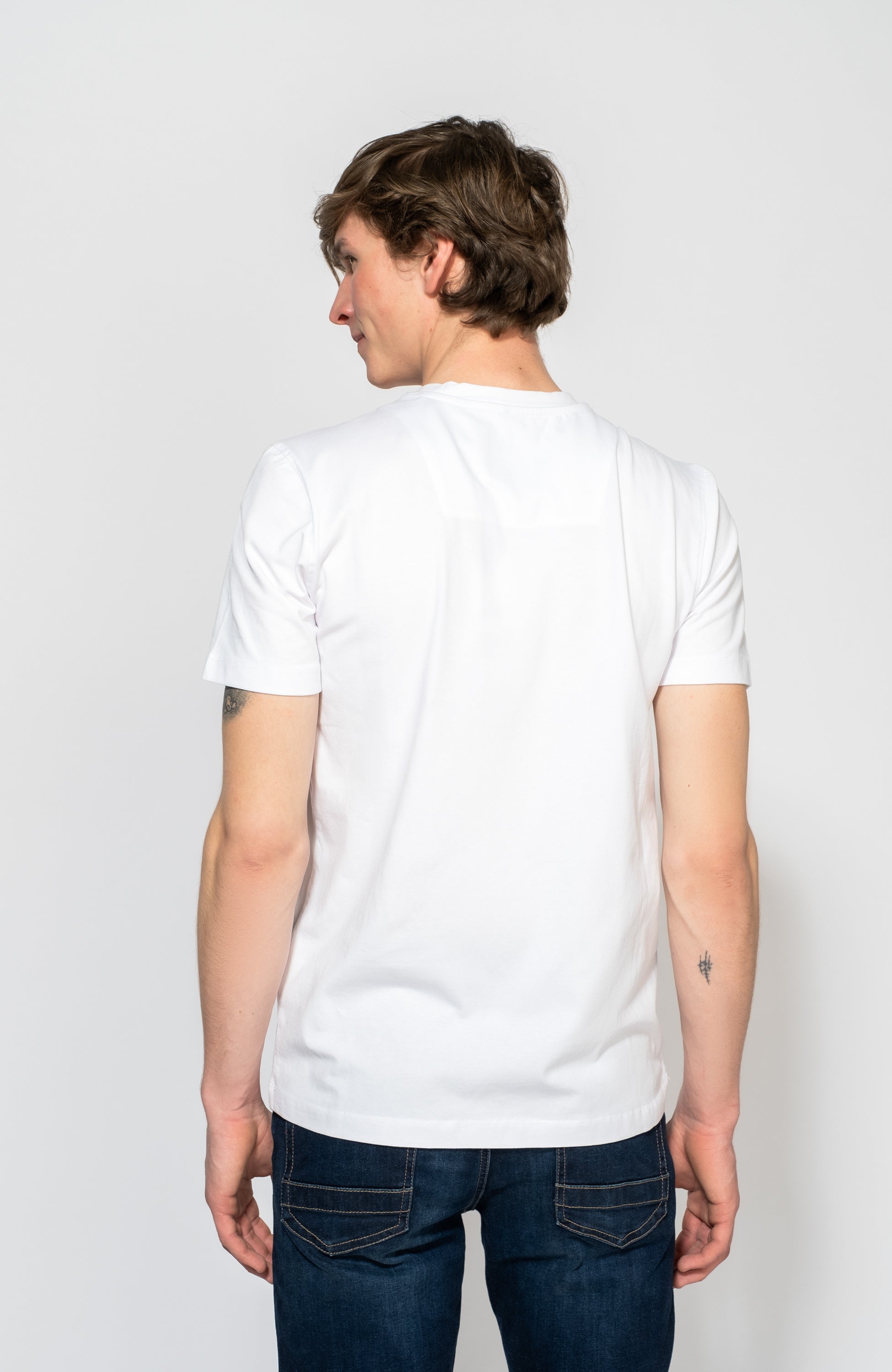 Aeronautica militare White Basic cotton t-shirt image 3