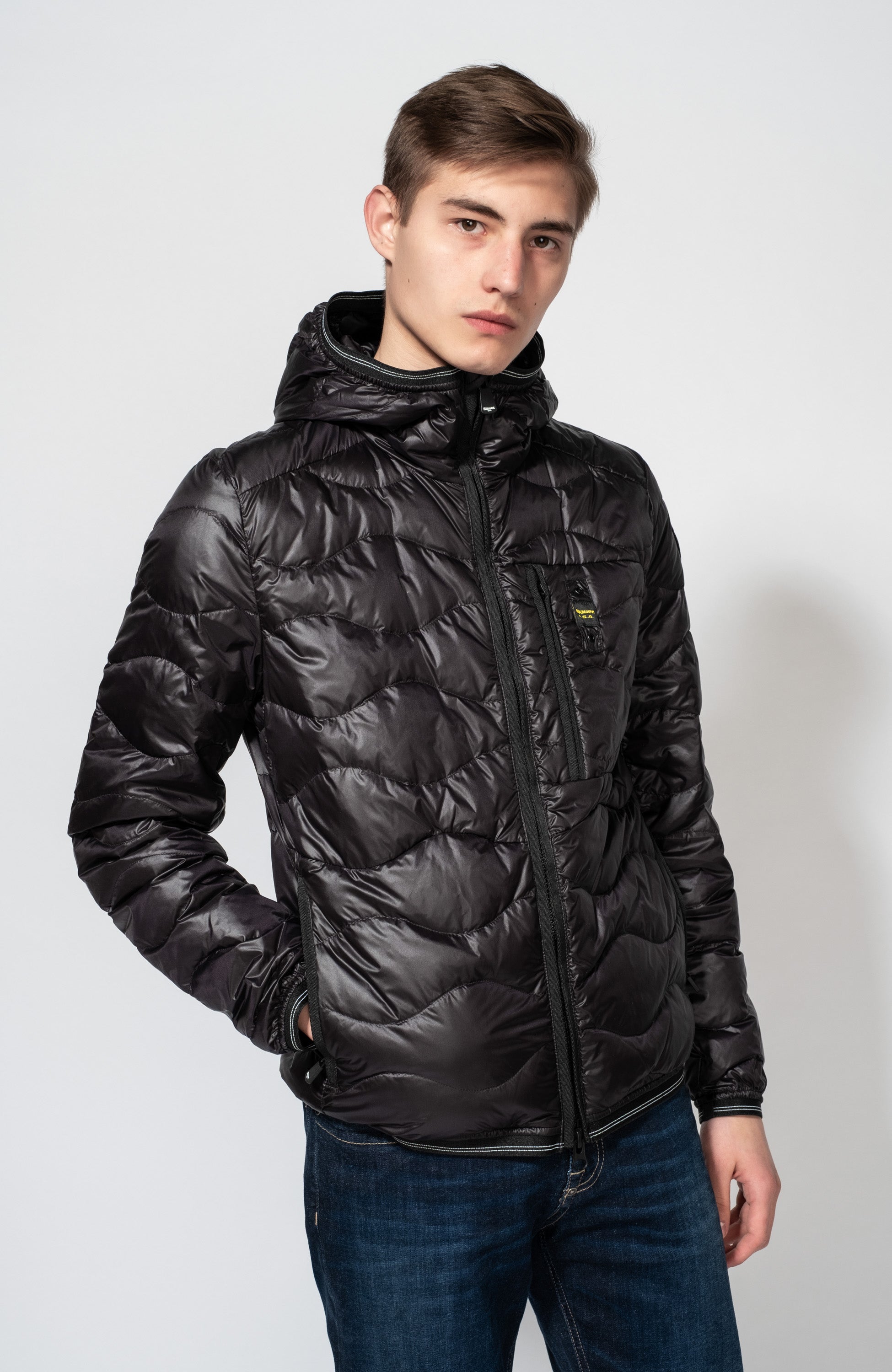 Hooded feather padded jacket JAIME