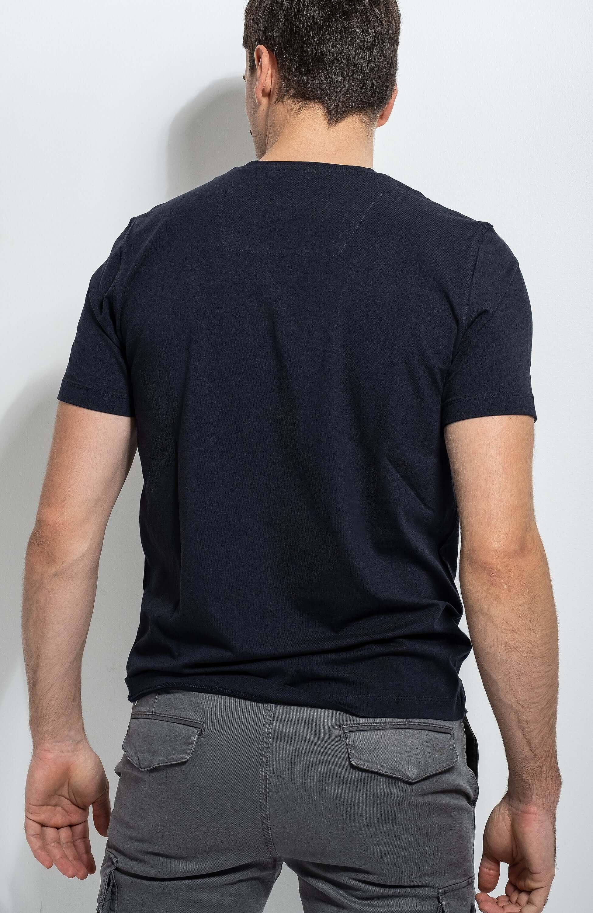 Aeronautica militare Navy T-shirt z haftem image 2