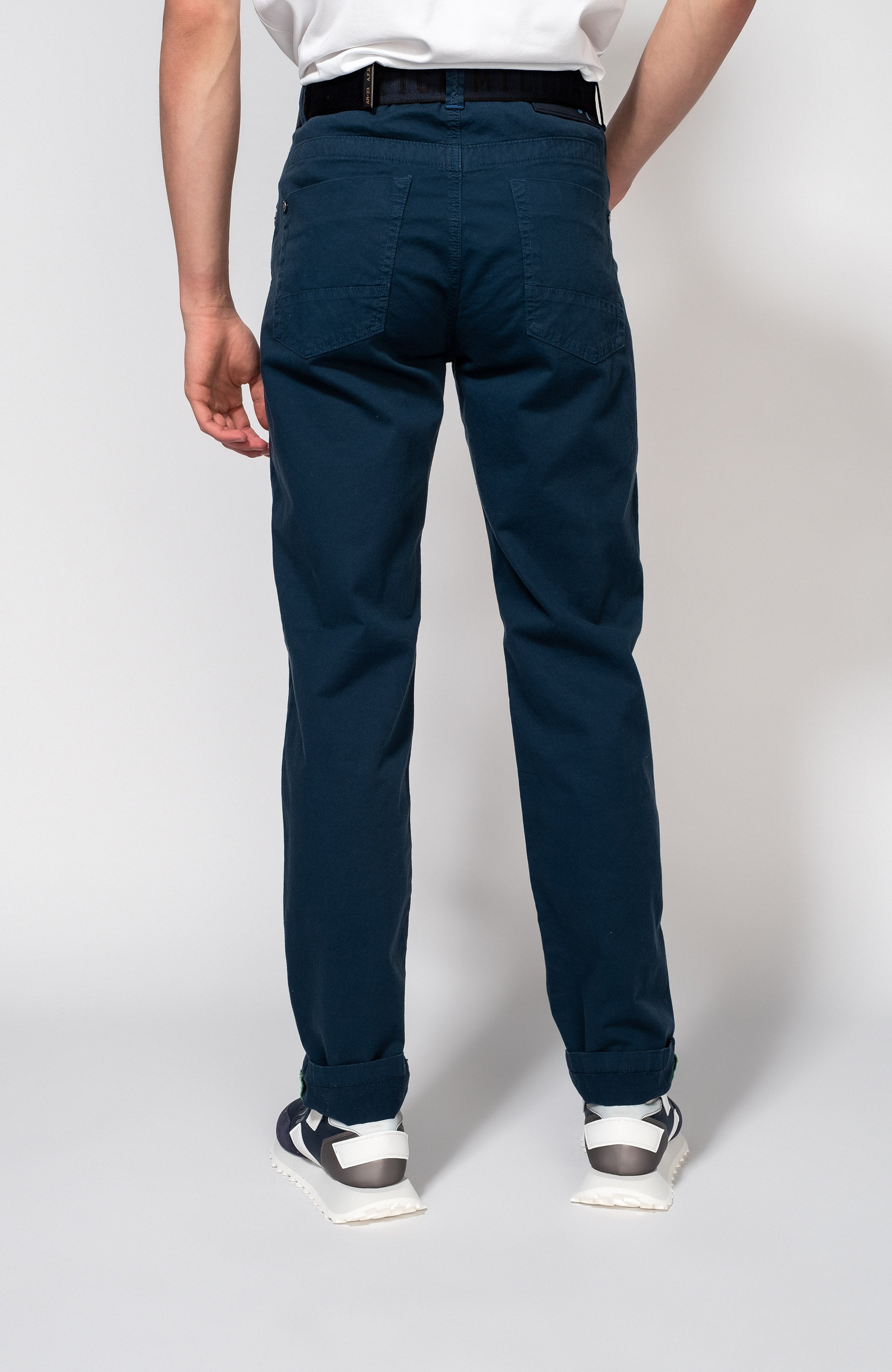 Dirk bikkembergs Blue Lightweight cotton trousers image 4