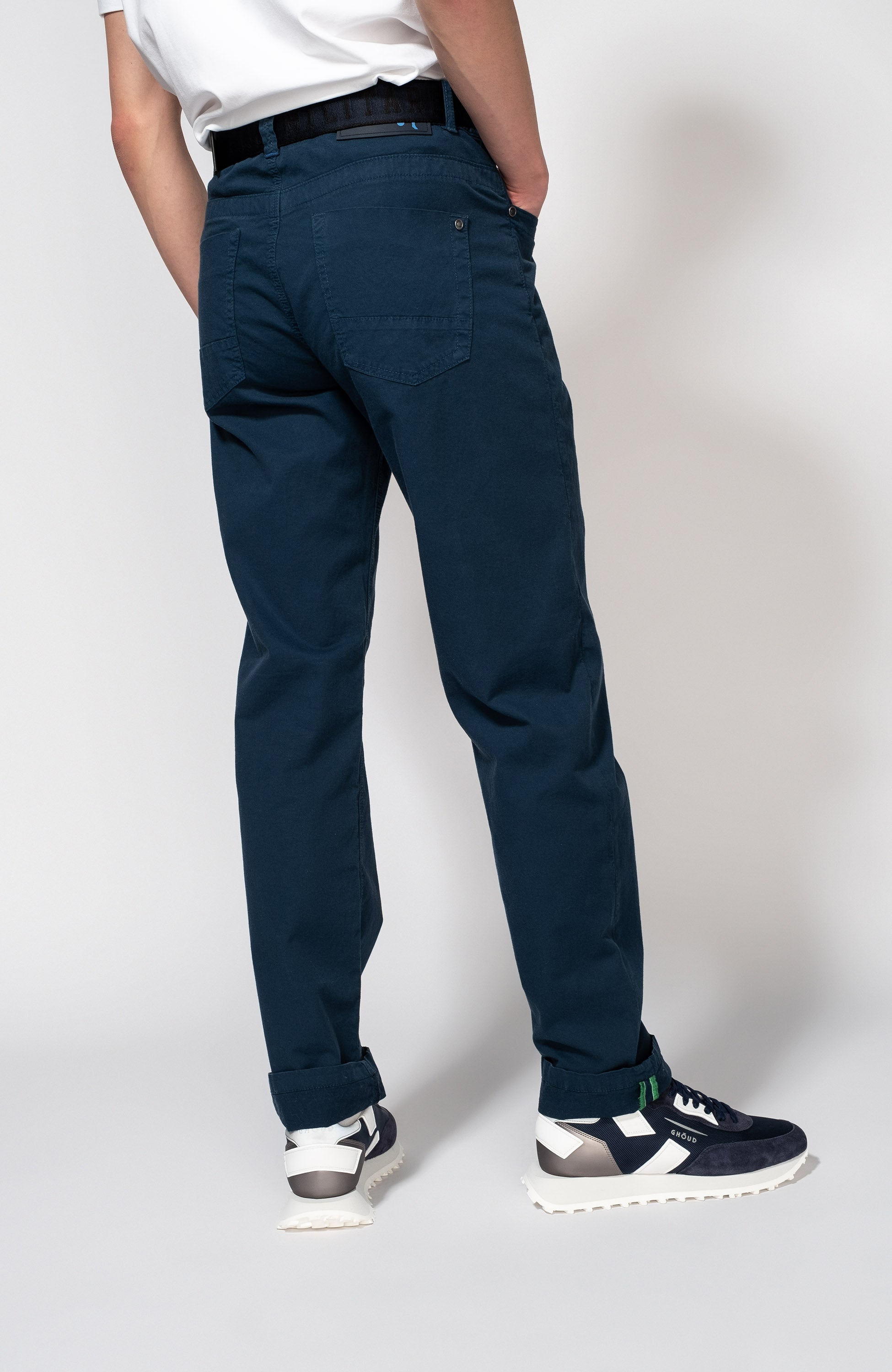 Dirk bikkembergs Blue Lightweight cotton trousers image 3