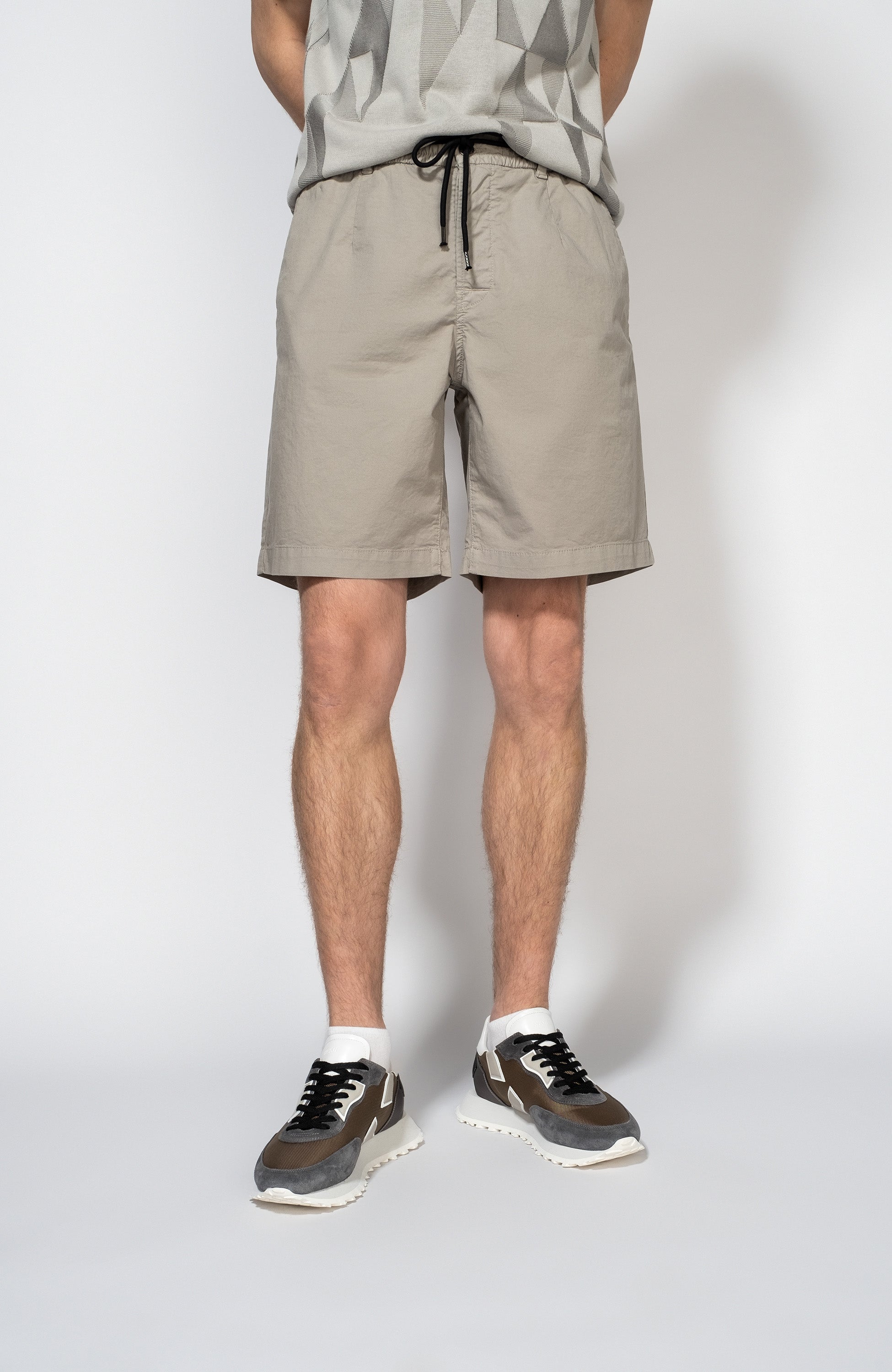 Dirk bikkembergs Grey Drawstring cotton bermuda shorts image 2