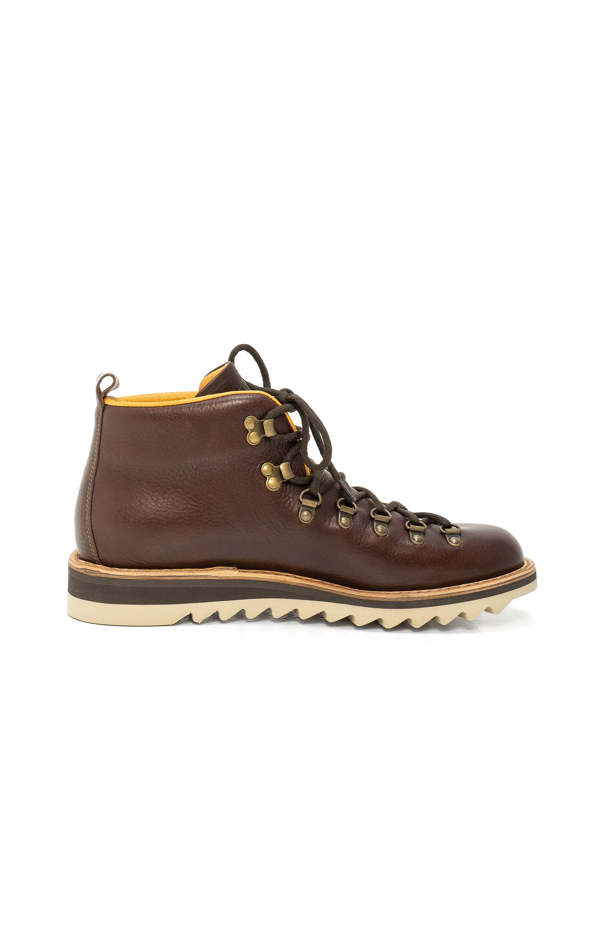 Fracap Brown Reljeefse tallaga nahast poolsaapad roc image 3